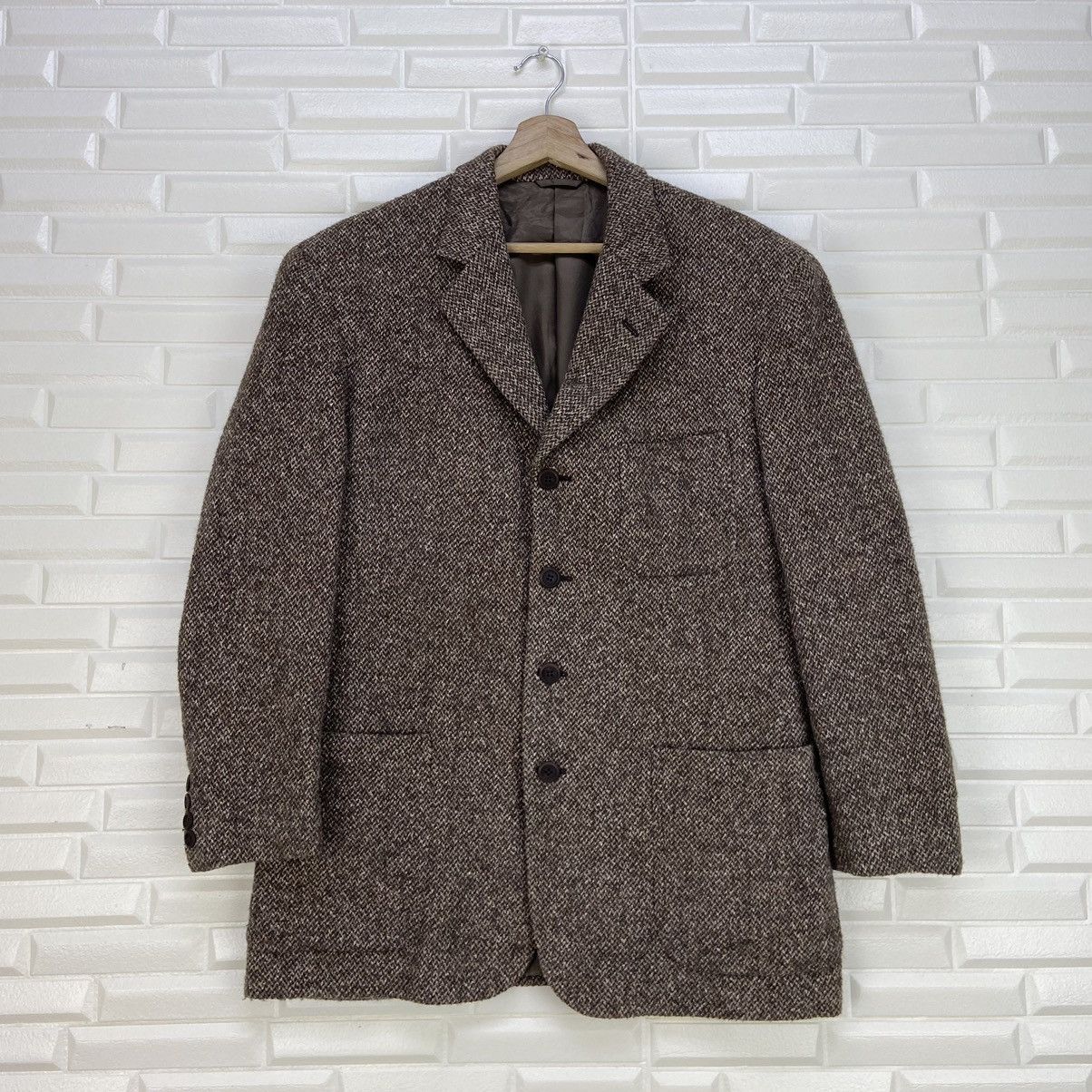 Moschino Moschino Herringbone Wool Coat Blazer Size US S / EU 44-46 / 1 - 2 Thumbnail