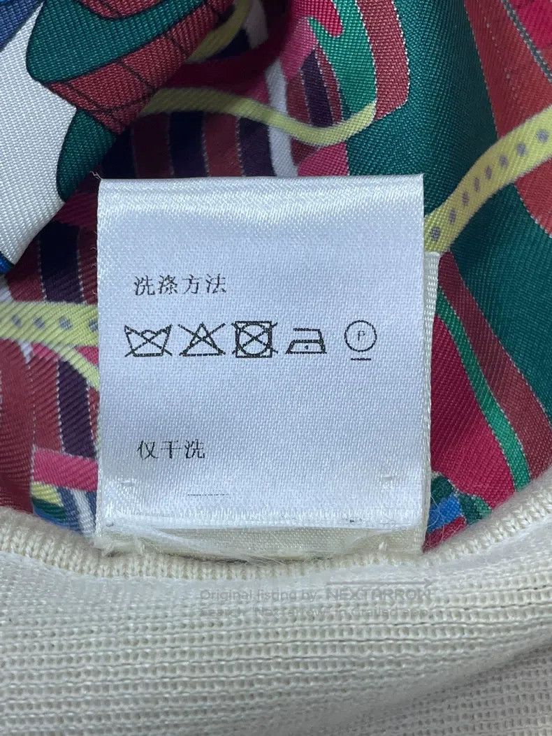 Hermes Hermes Silk and cashmere blend top with Hermès-style print Size XS / US 0-2 / IT 36-38 - 8 Thumbnail