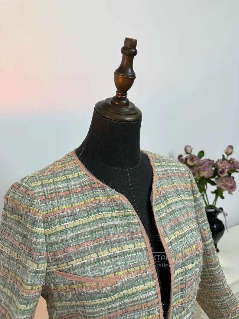 Chanel Chanel Morandi colour-based woven silk jacket Size M / US 6-8 / IT 42-44 - 5 Thumbnail