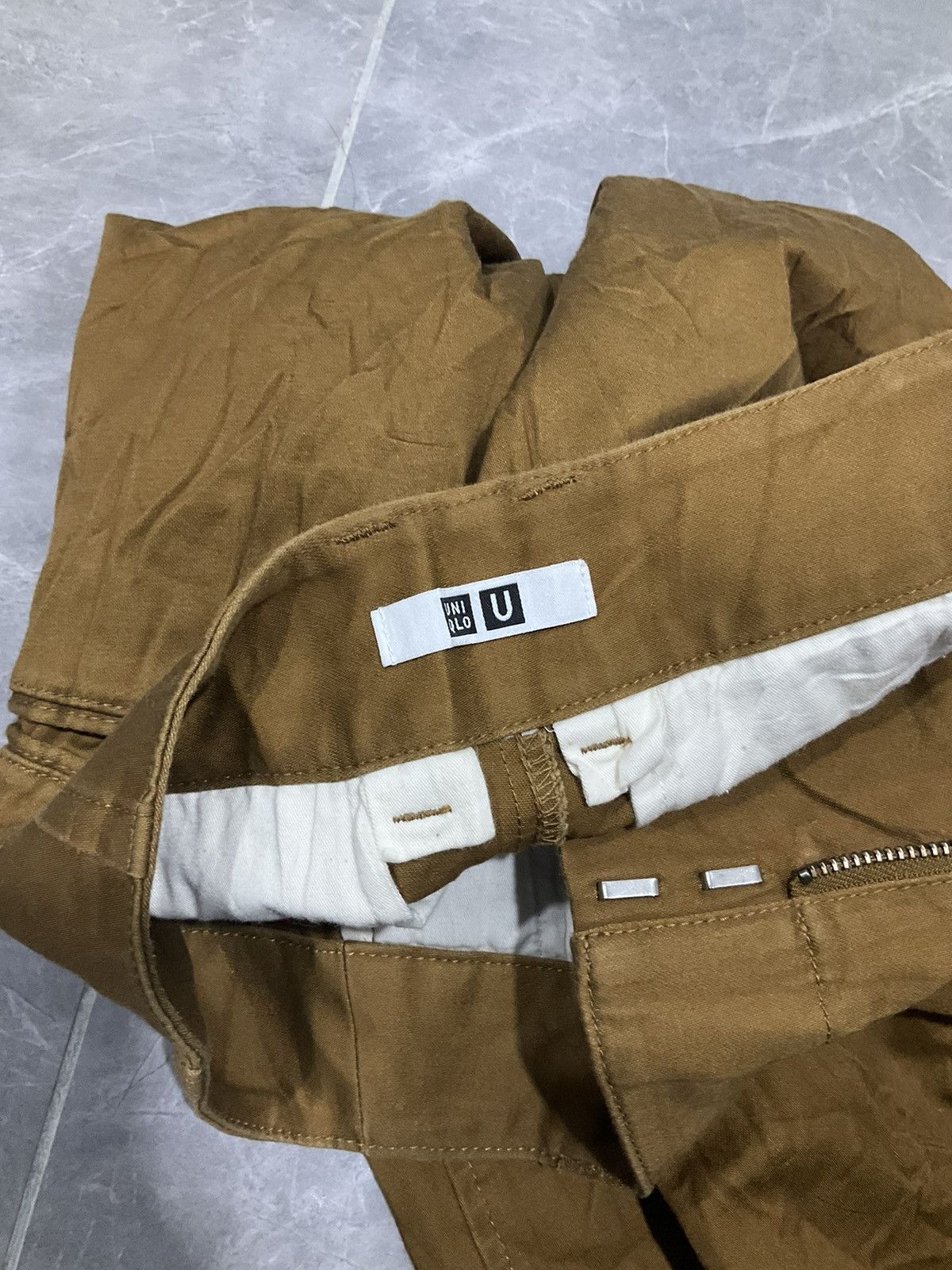 Lemaire × Uniqlo Uniqlo U Wide Fit Chinos Size 28" / US 6 / IT 42 - 6 Thumbnail