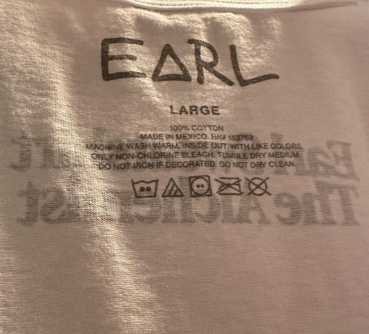 Other Earl Sweatshirt Voir Dire Tour Merch Tee Shirt Size US L / EU 52-54 / 3 - 2 Thumbnail