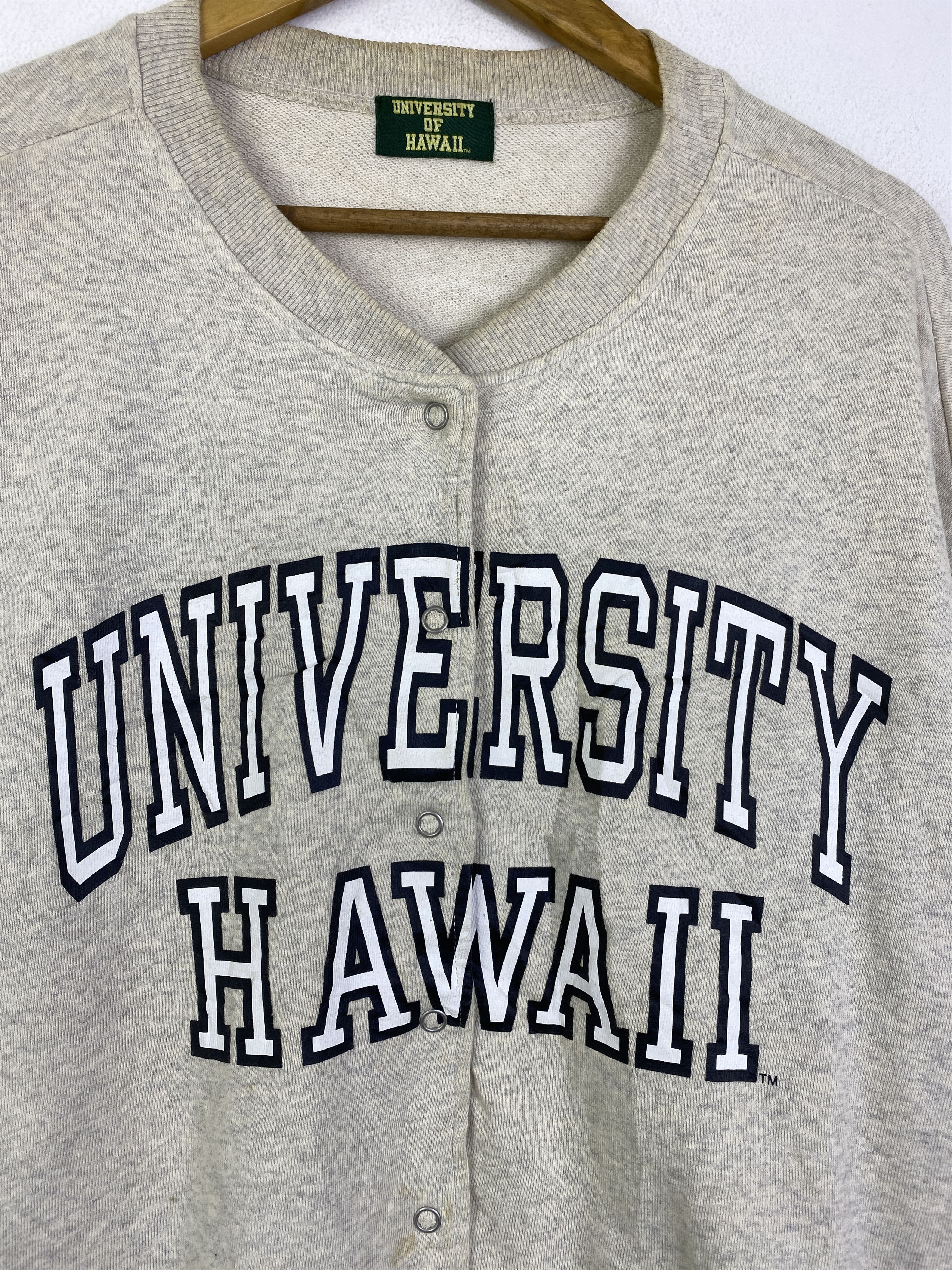 Vintage Vintage University Of Hawaii Button Up Sweatshirt SH0253 Size US L / EU 52-54 / 3 - 8 Thumbnail