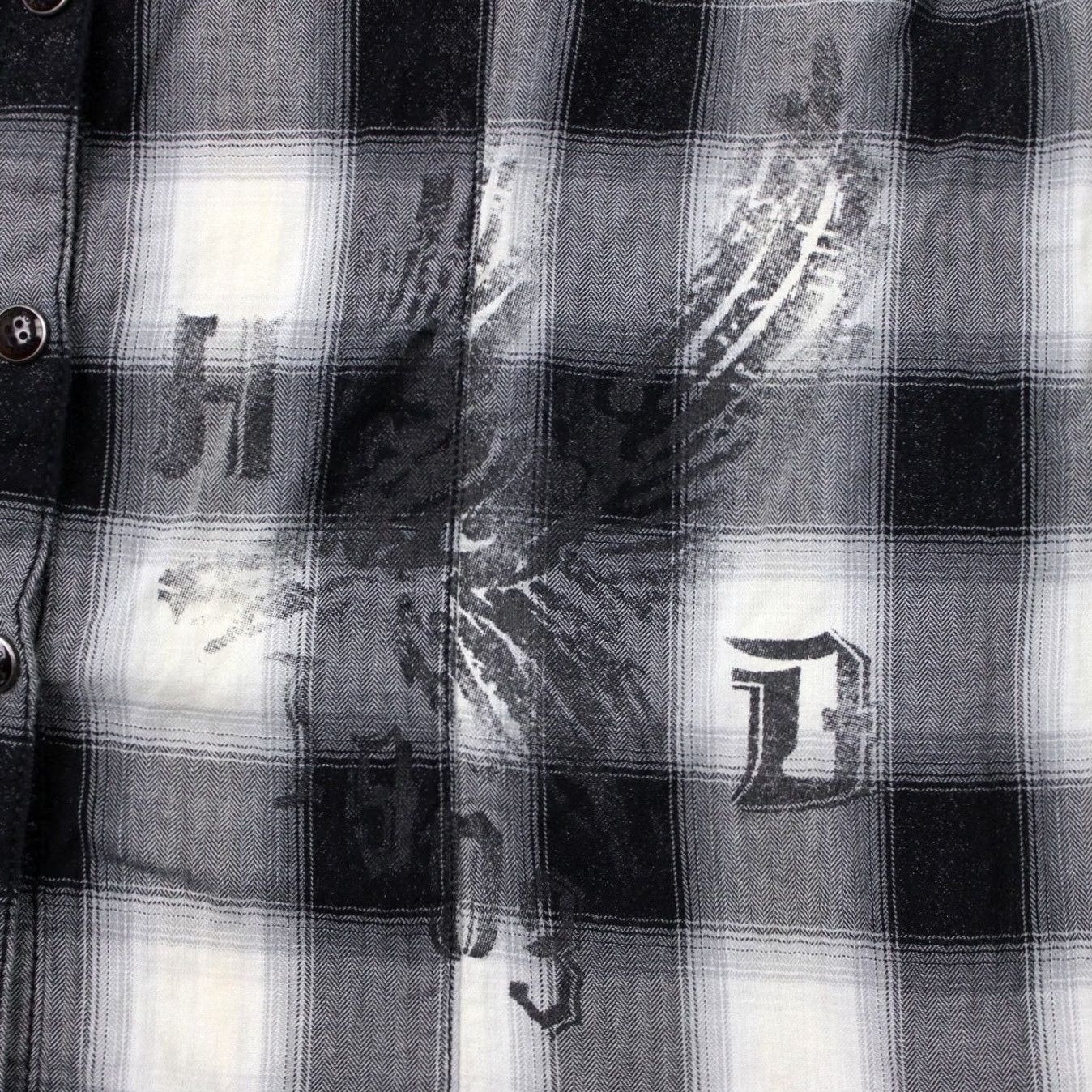 Harley Davidson Harley-Davidson Shirt Women Small Gray/Black Plaid Pearl Snap Long Sleeve Cotton Size S / US 4 / IT 40 - 4 Thumbnail