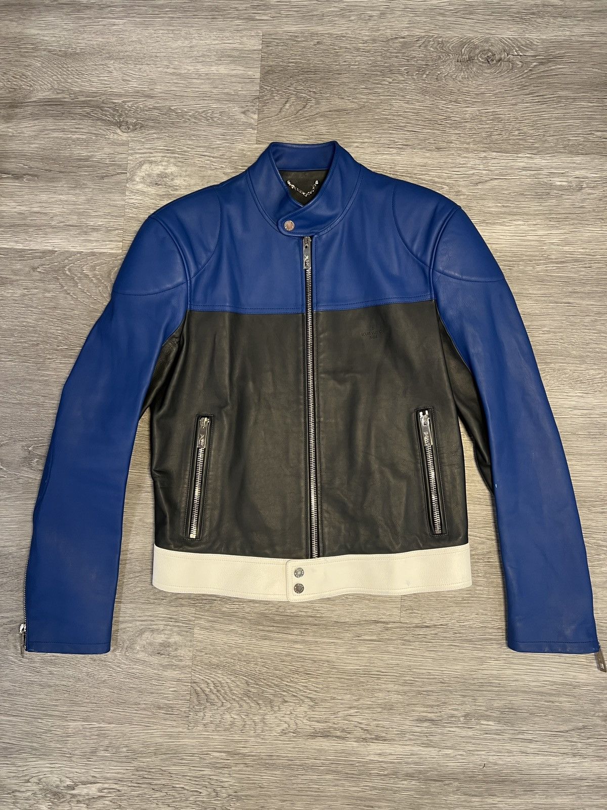Louis Vuitton Men's Leather Racer Jacket size 48