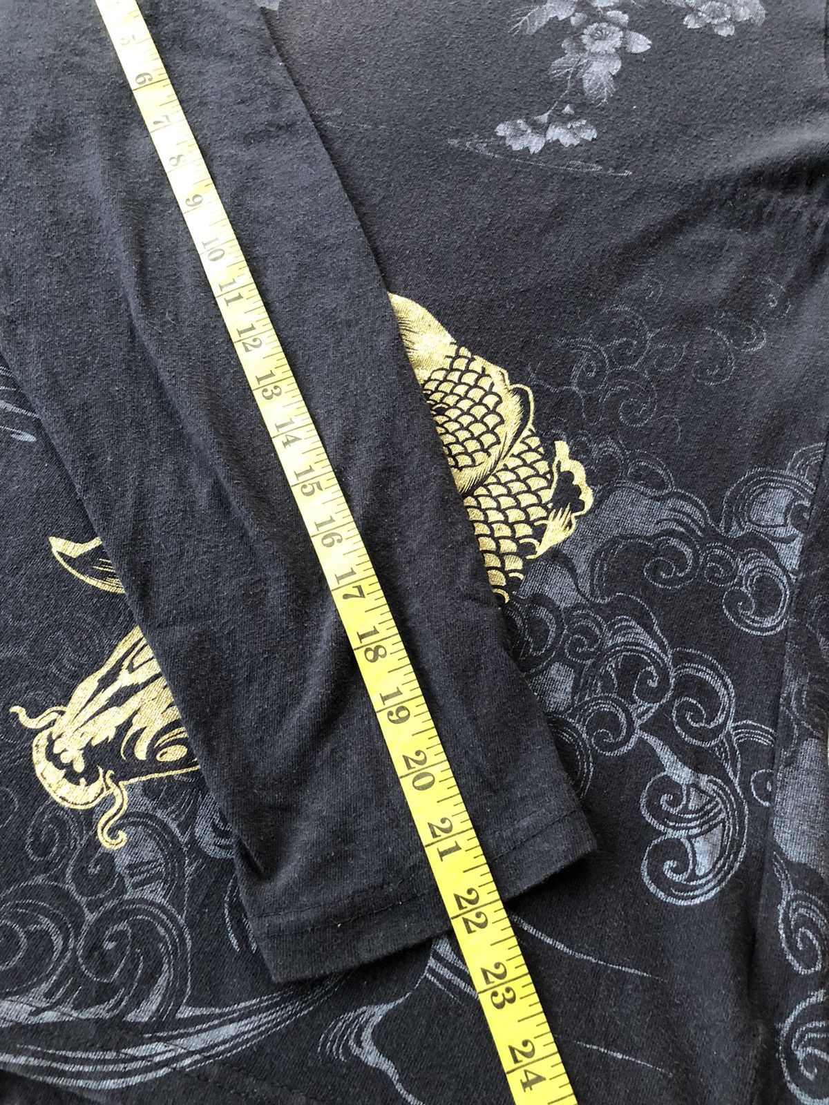 Bullet Noise Vintage Bullet Noise Sukajan Fish Gold Long Sleeve Tee Size US XL / EU 56 / 4 - 12 Thumbnail