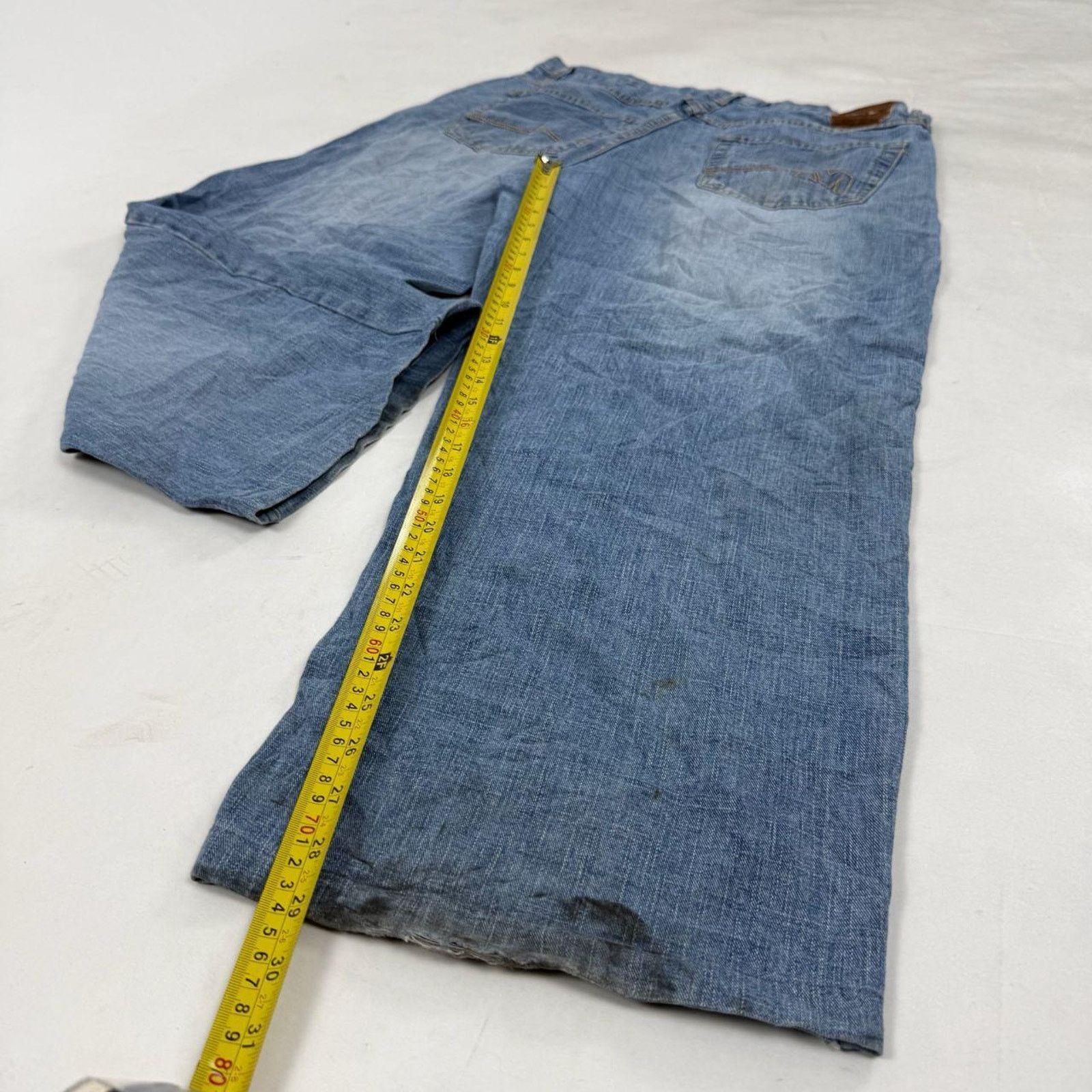 Japanese Brand × Mecca × Vintage Vintage y2k rare mecca grunge baggy wide leg faded jeans Size US 36 / EU 52 - 3 Thumbnail
