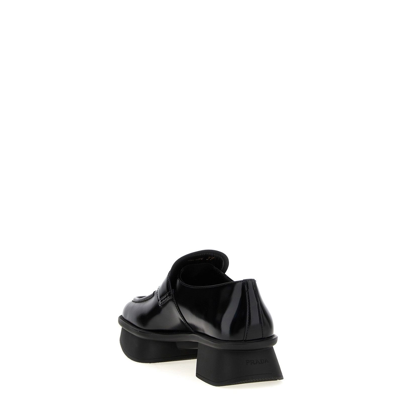 Prada PRADA Equal Black Leather Loafers New & Authentic (Women's s Size US 7 / IT 37 - 3 Thumbnail