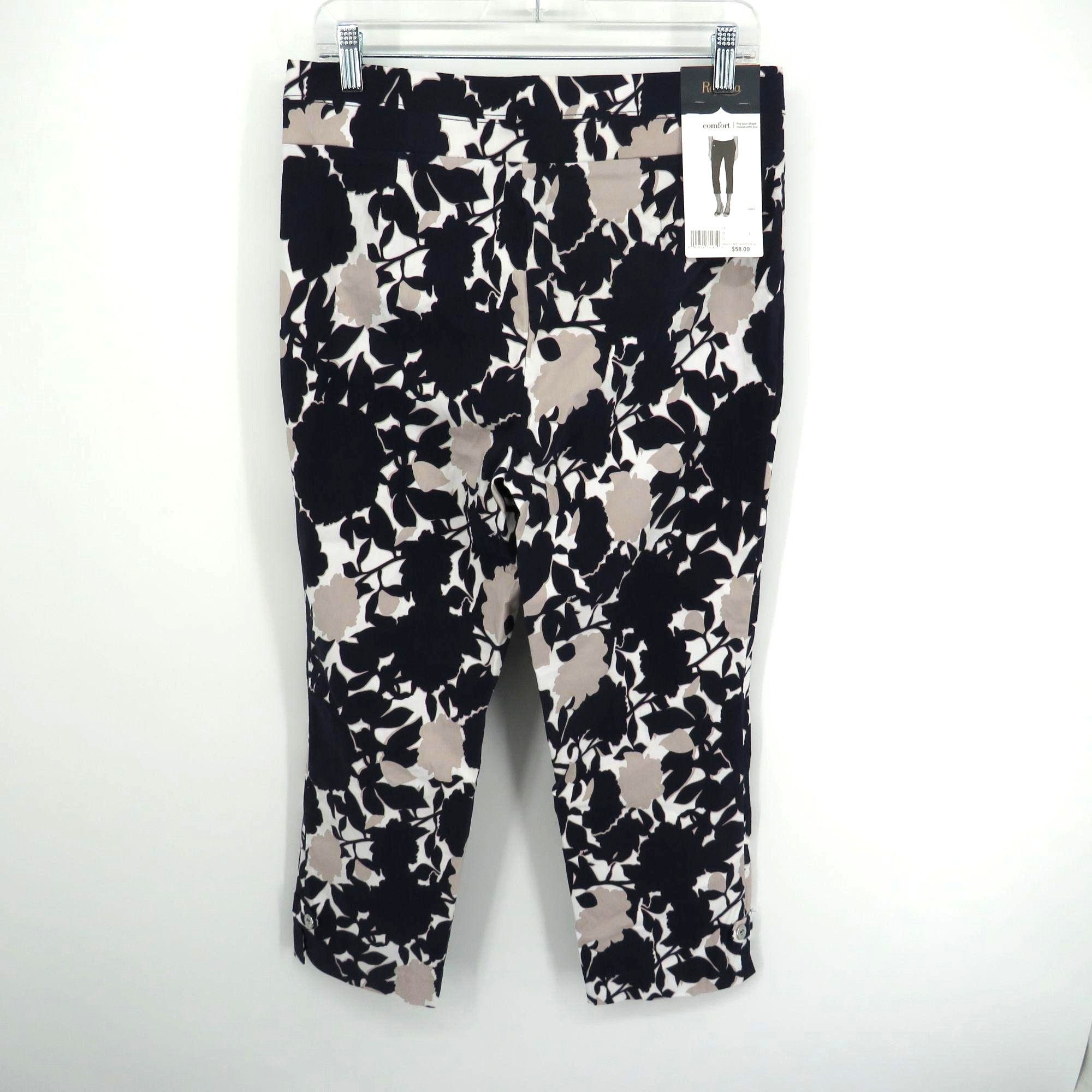 Other Rafaella Womens Stretch Capri Pants Size 12 Blue Gray White Size 34" / US 12 / IT 48 - 1 Thumbnail