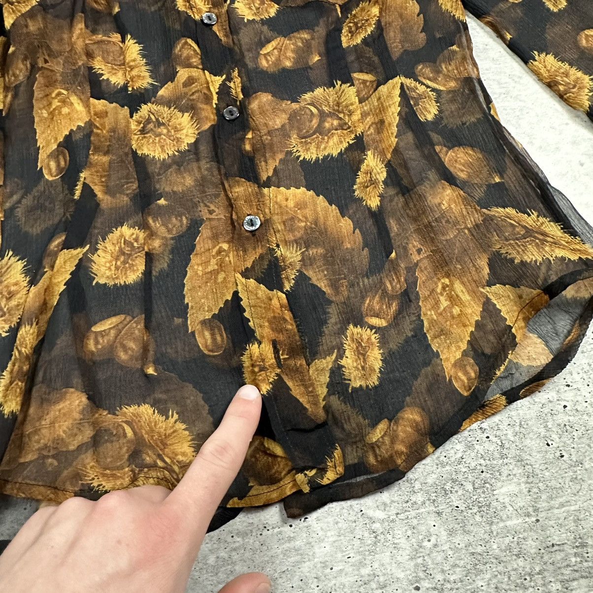 Dolce & Gabbana Vintage Dolce & Gabbana Buttoned Down Shirt Chestnut Pattern Size M / US 6-8 / IT 42-44 - 7 Thumbnail