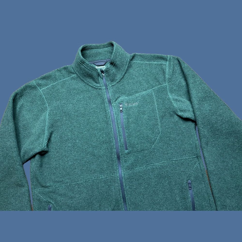 Vintage Simms Rivershed Jacket Mens XL Green Full Zip Quick Dry Fleece Fishing Size US XL / EU 56 / 4 - 1 Thumbnail
