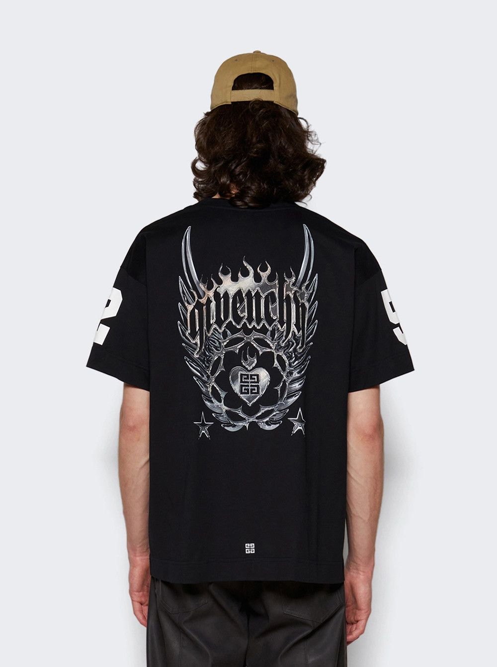 Givenchy o1mle0326 Boxy Short Sleeve Tee Shirt in Black Size US XXL / EU 58 / 5 - 4 Thumbnail