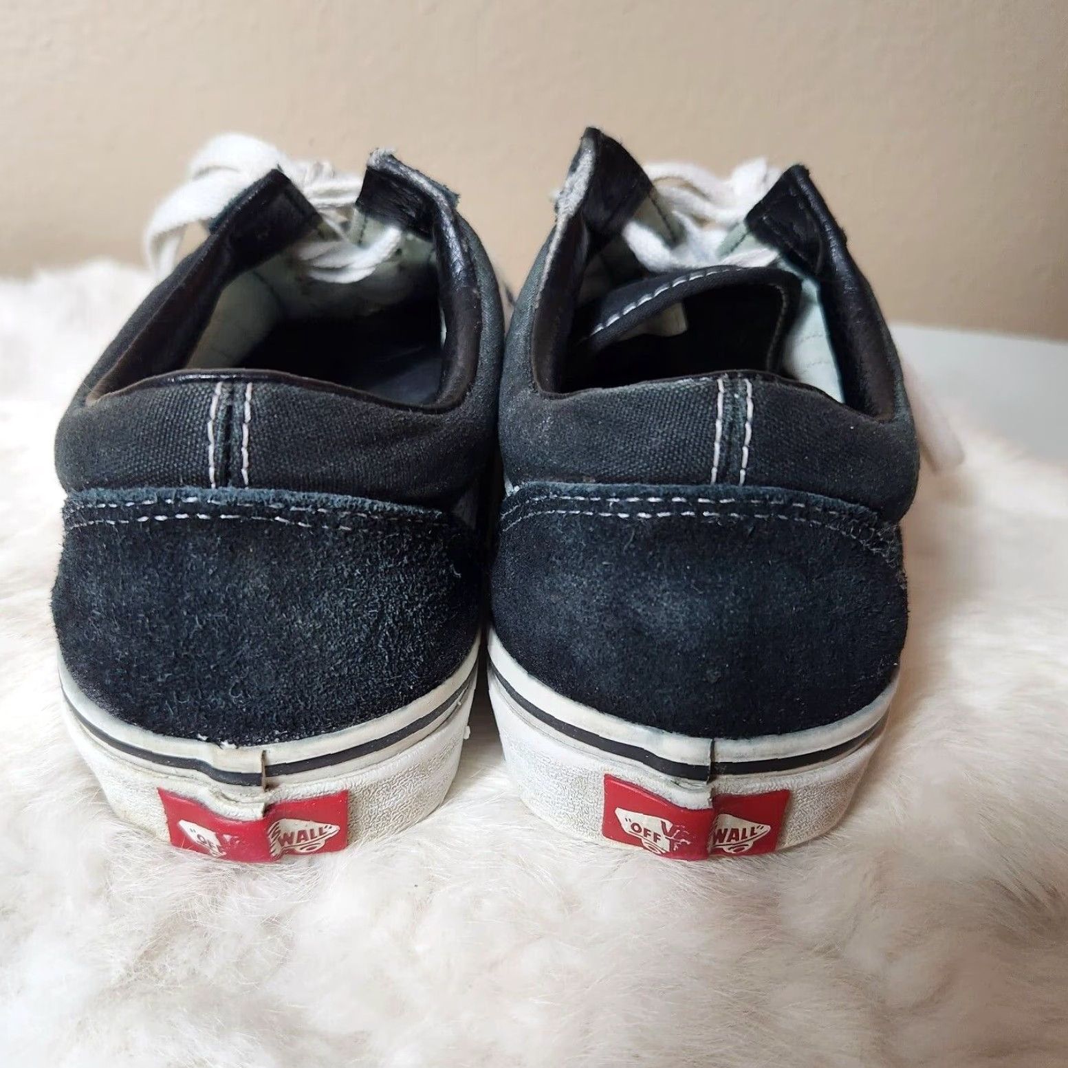 Vans VANS Old Skool Black Low Top Sneakers Womens 8 Mens 6.5 Unisex Adults Casual Skateboarding Suede/Canvas Size M / US 6-8 / IT 42-44 - 5 Thumbnail