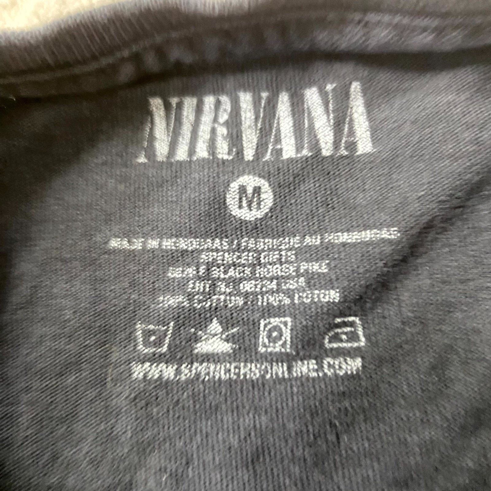 & Other Stories Nirvana Grunge Vintage Y2K M Black Smiley Face Grunge Rock Size US M / EU 48-50 / 2 - 2 Thumbnail