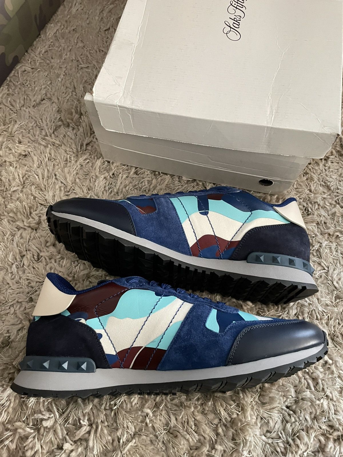 Valentino Valentino rockrunner Blue/Sky camo Size US 11 / EU 44 - 3 Thumbnail