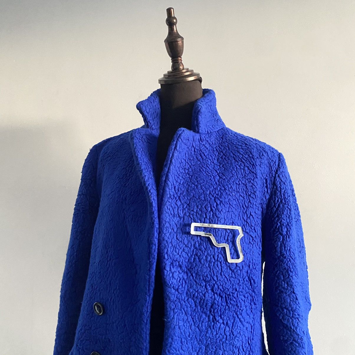 Yves Saint Laurent FW09 Yves Saint Laurent Electric Blue Wool Coat Size US S / EU 44-46 / 1 - 4 Thumbnail