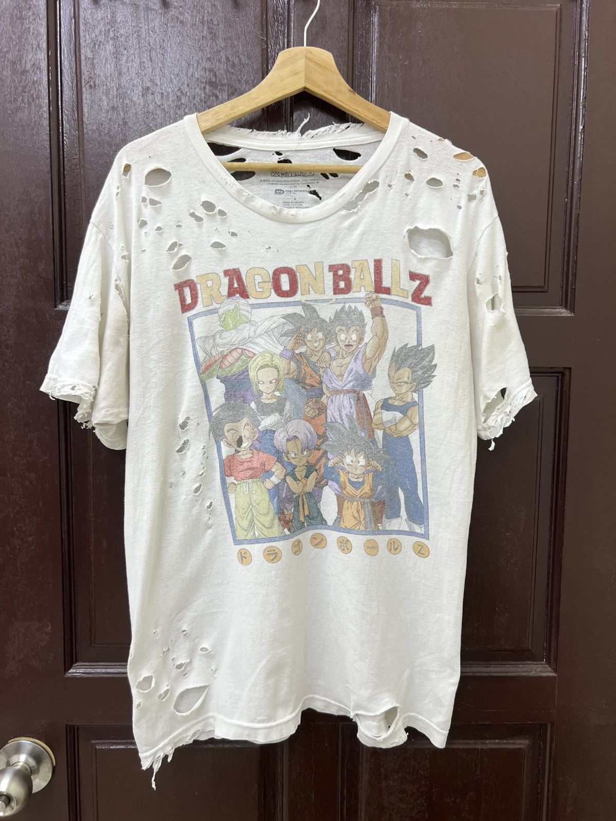 Anime VINTAGE Thrashed Faded Dragon Ball Z Distressed Tee Size US L / EU 52-54 / 3 - 1 Thumbnail