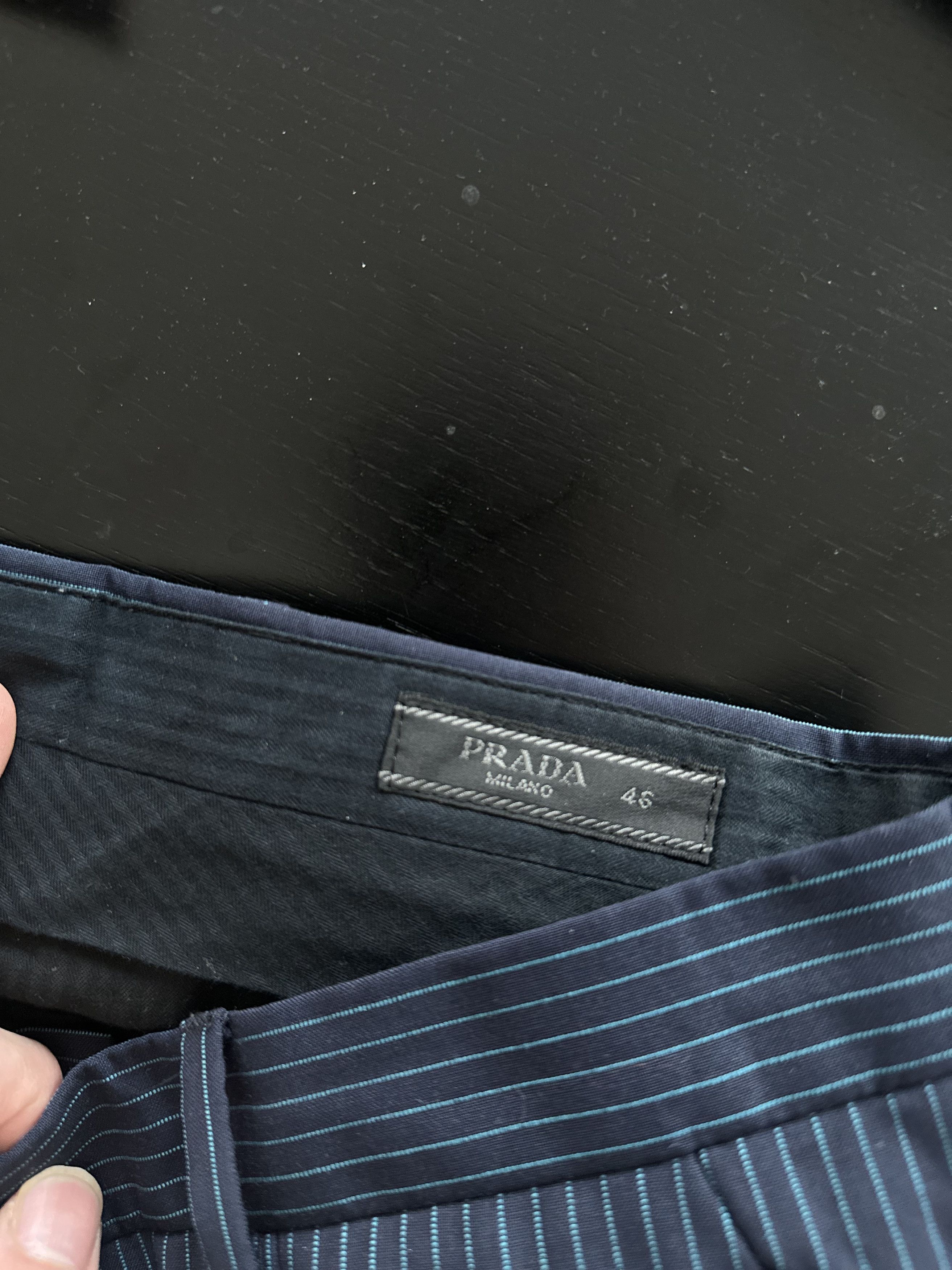 Prada Prada Virgin Wool Light Navy Pants Size 46R - 7 Thumbnail