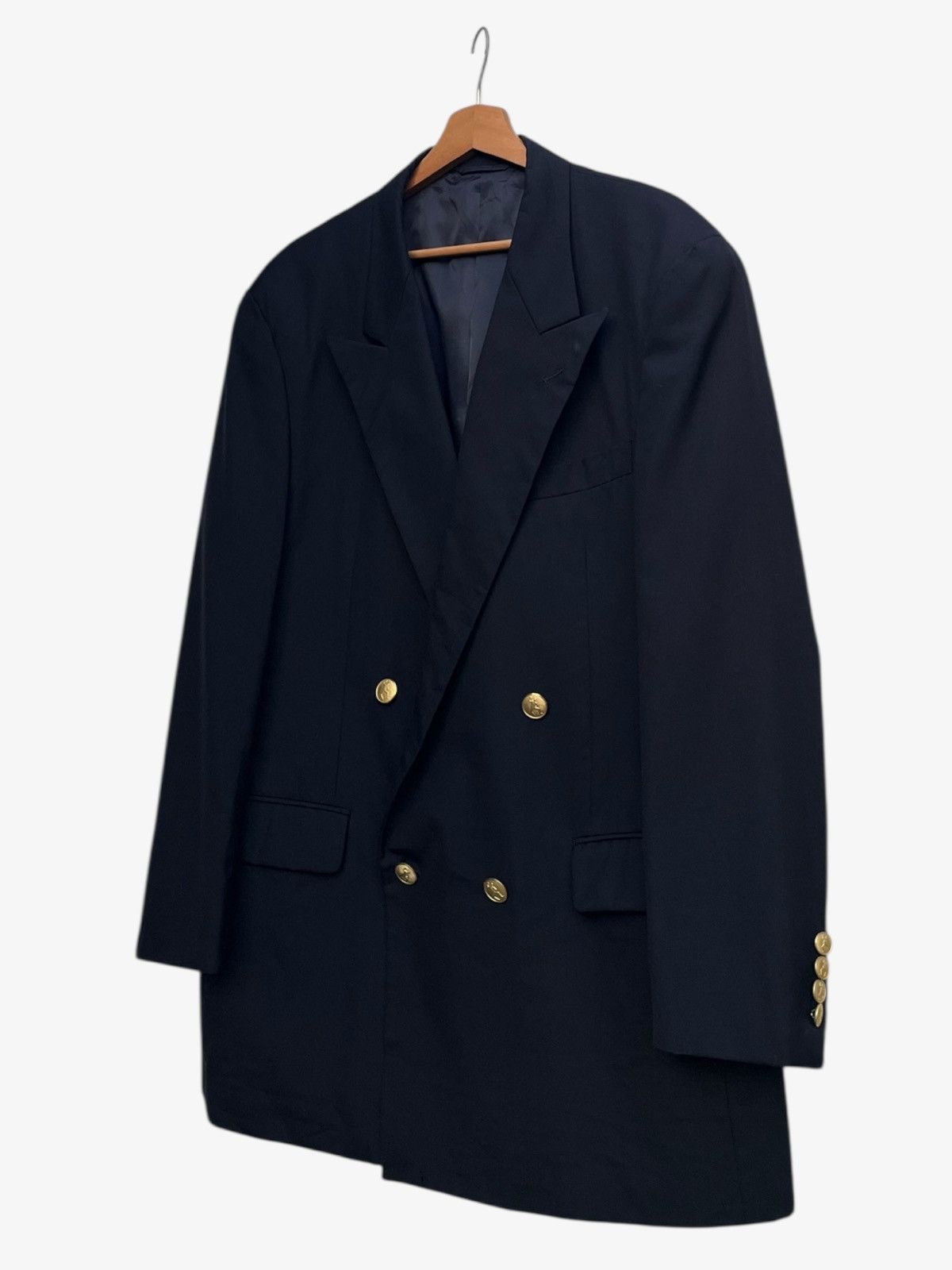 Moschino Moschino Cheap and Chic Navy Double Breasted Tailored Jacket Size US L / EU 52-54 / 3 - 6 Thumbnail