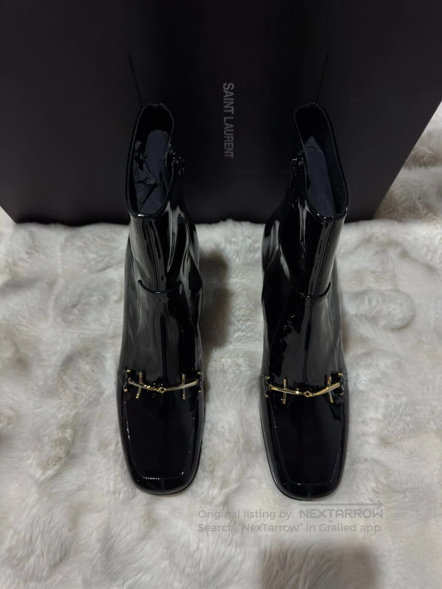 Saint Laurent Paris Saint Laurent Paris Black and Gold Men's Boots| Size US 10 / EU 43 - 7 Thumbnail