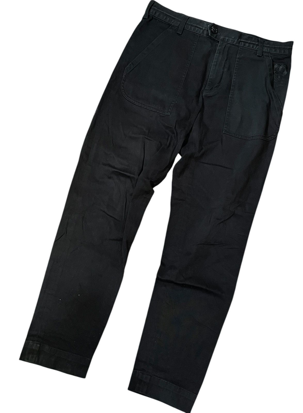 Yohji Yamamoto *FINAL DROP* Yohji yamamoto y-3 logo drawstring trousers Size US 33 - 2 Thumbnail