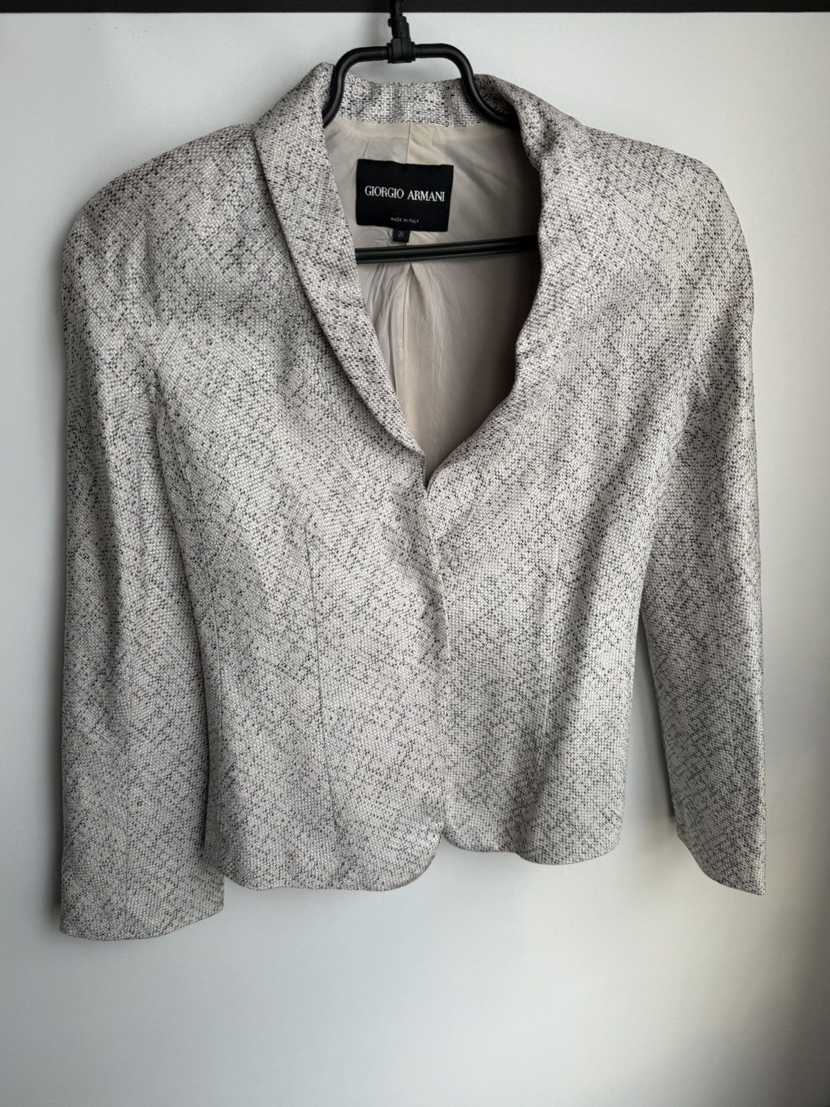 Giorgio Armani Giorgio Armani Silk Linen Elegant Blazer Size XS / US 0-2 / IT 36-38 - 1 Thumbnail