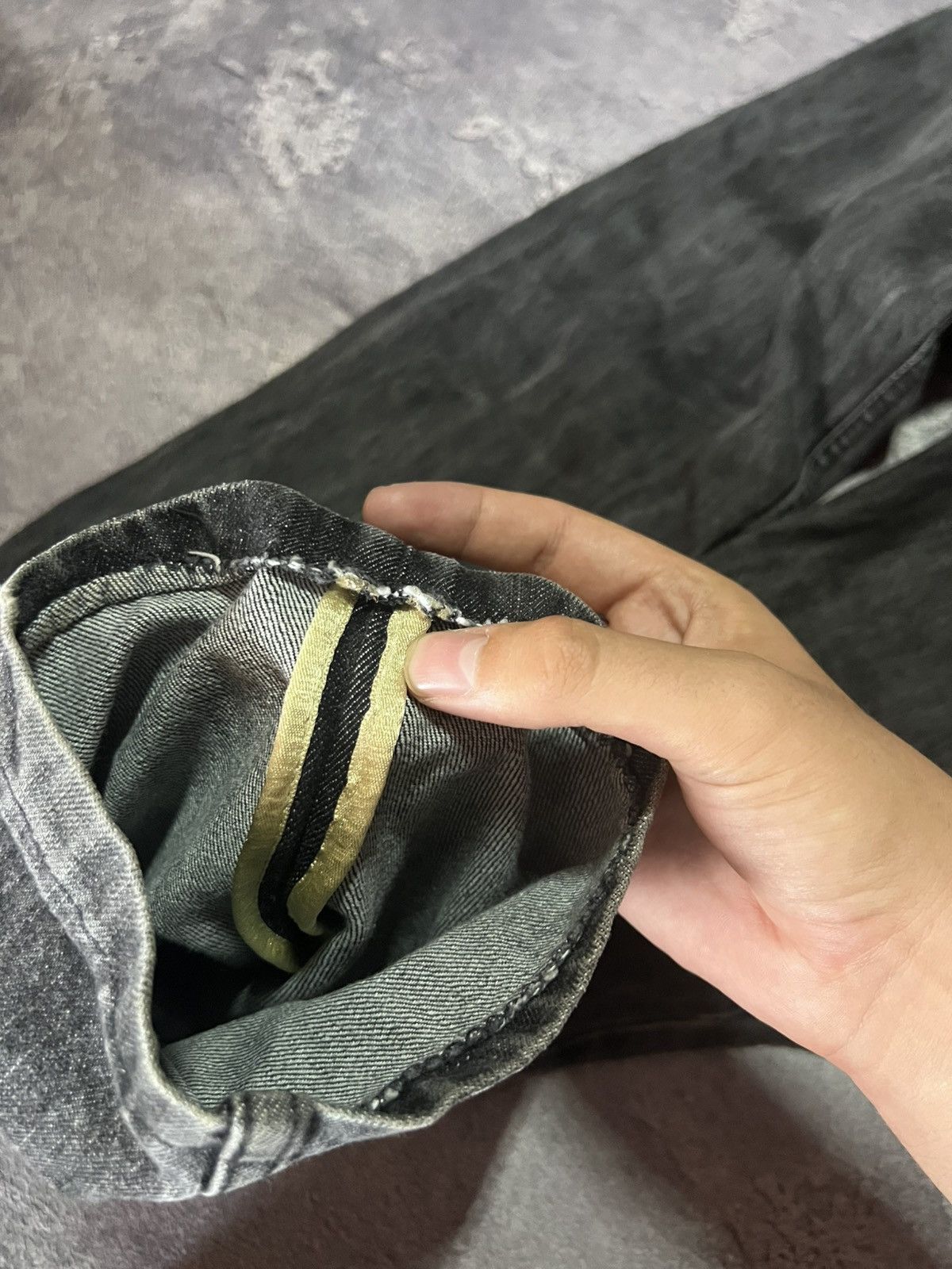 Emporio Armani Emporio Armani Selvedge Denim Pants Vintage Washed Black Size US 30 / EU 46 - 5 Thumbnail