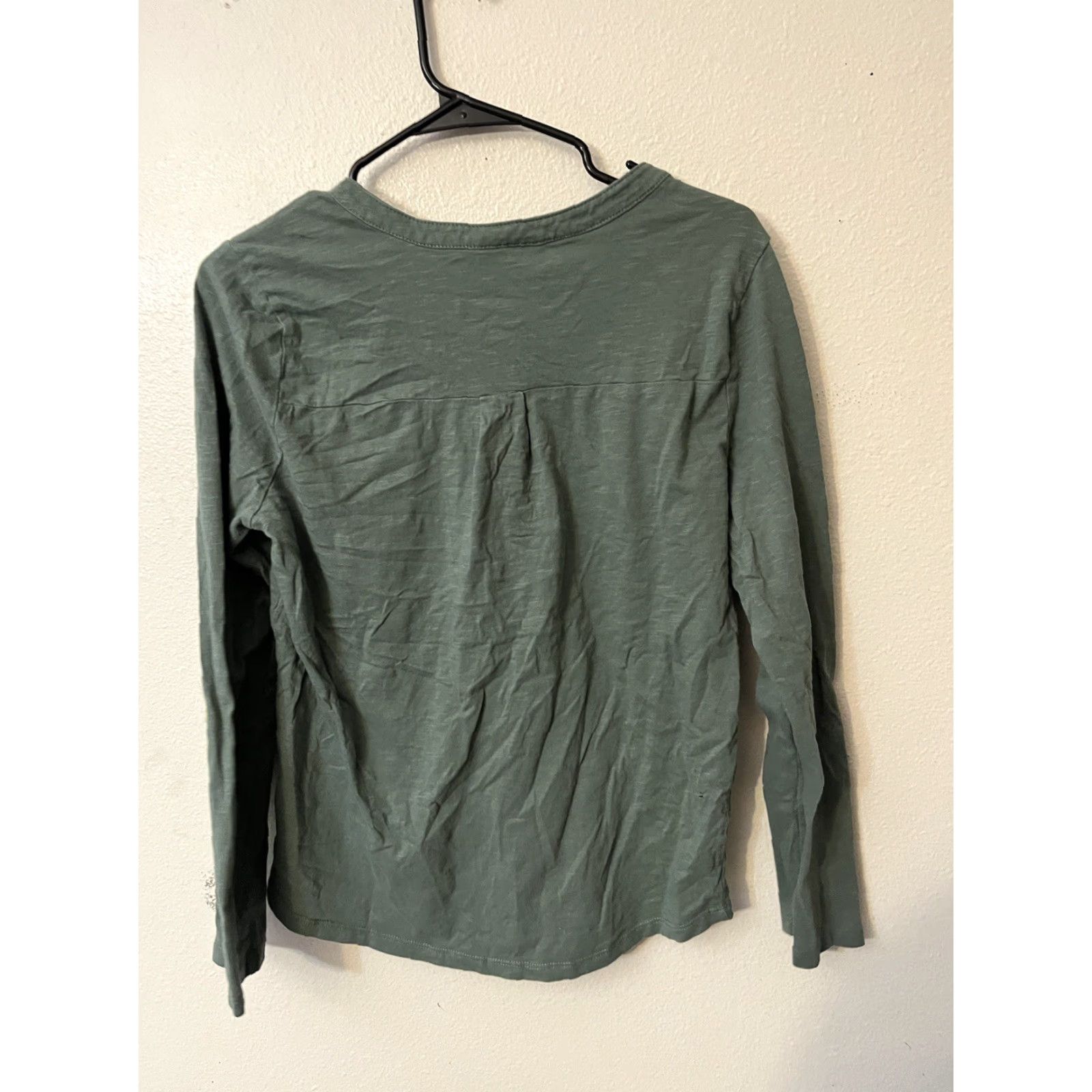 Style & Co Style & Co Green Basic Button Front 100% Cotton Henley Tshirt Tee Large Shirt Womens Regular Green Button Front 100% Cotton Henley Tshirt Tee L Size L / US 10 / IT 46 - 3 Thumbnail