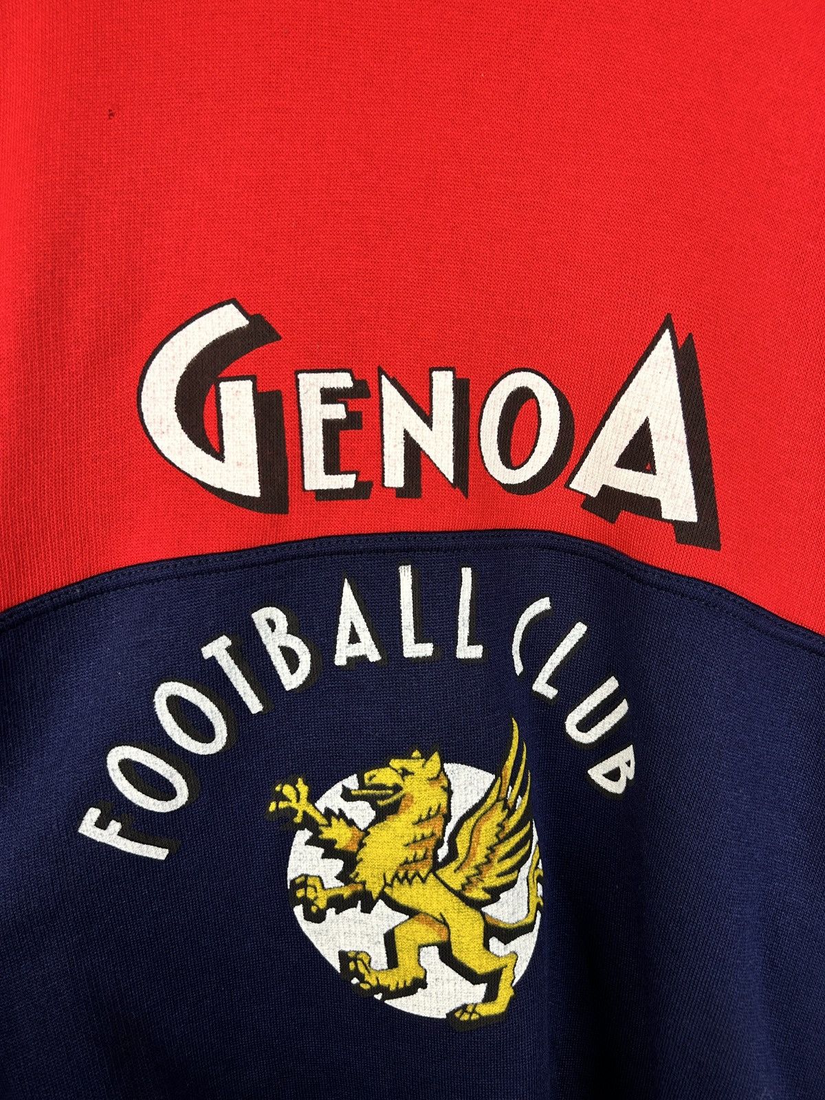 Vintage 90s Vintage Genoa Football Club 1990/91 Sweatshirt Size M Size US L / EU 52-54 / 3 - 2 Thumbnail