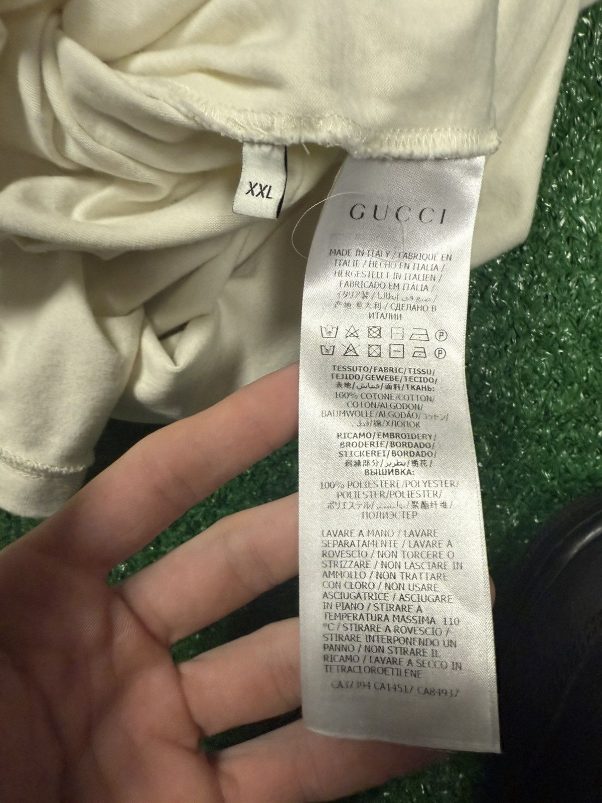 Gucci Gucci “tennis” tee shirt Size US L / EU 52-54 / 3 - 5 Thumbnail