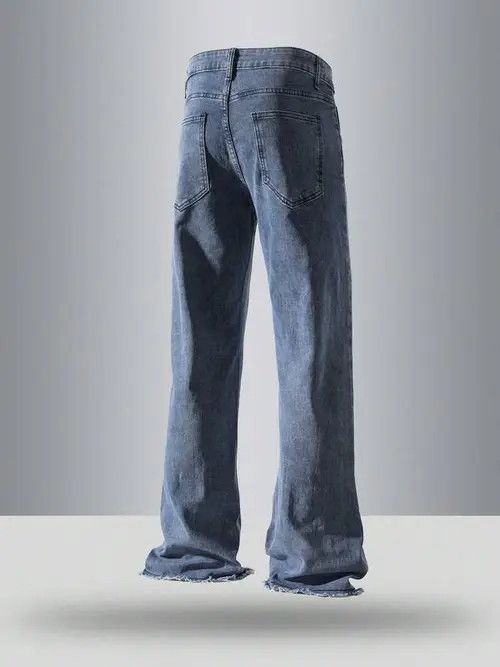 Jean Flared DRIP DRILL denim jeans Y2K Size US 36 / EU 52 - 3 Thumbnail