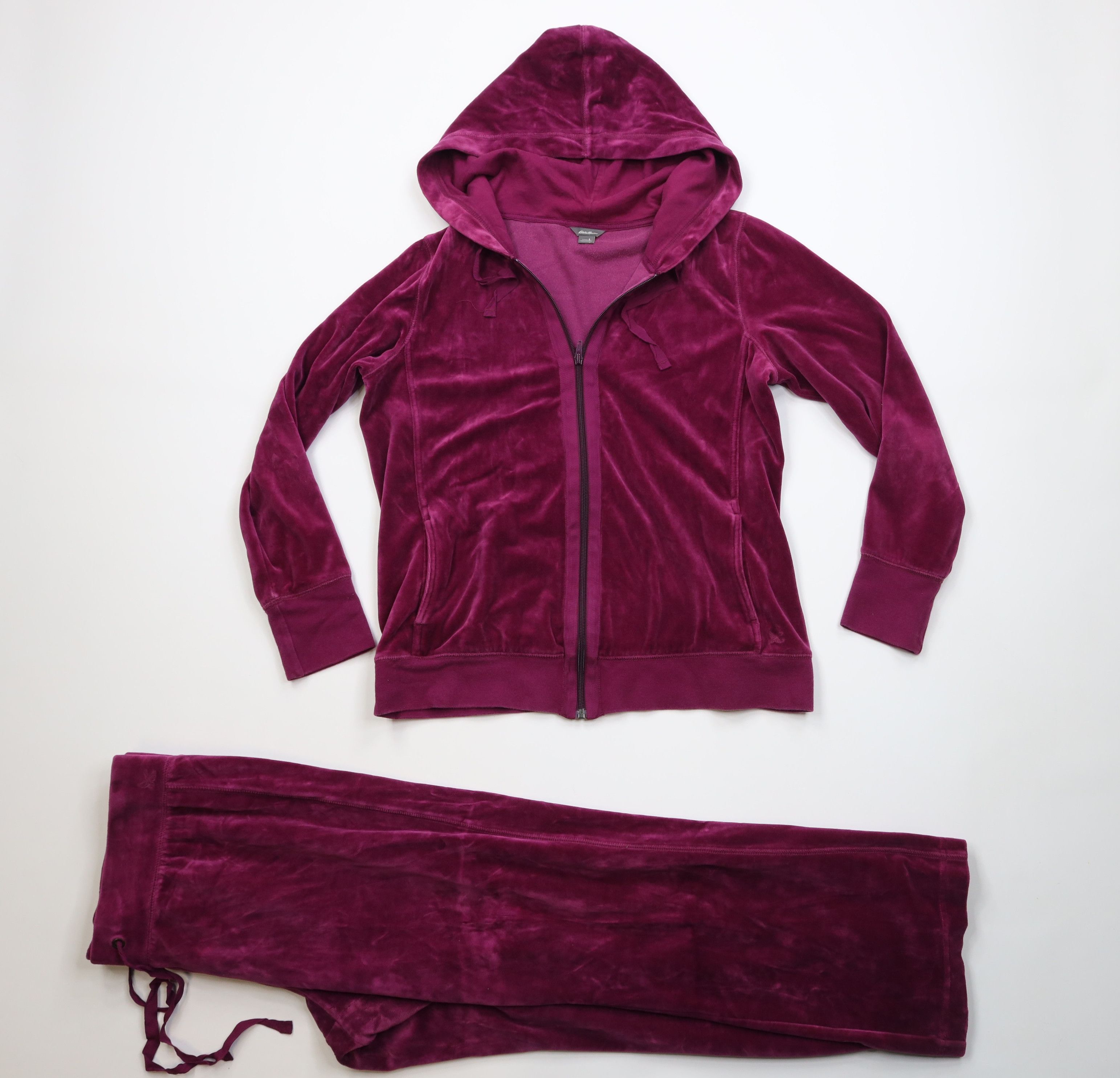 Eddie Bauer Vintage Y2K Eddie Bauer Babydoll Velour 2 Piece Suit Size L / US 10 / IT 46 - 1 Thumbnail