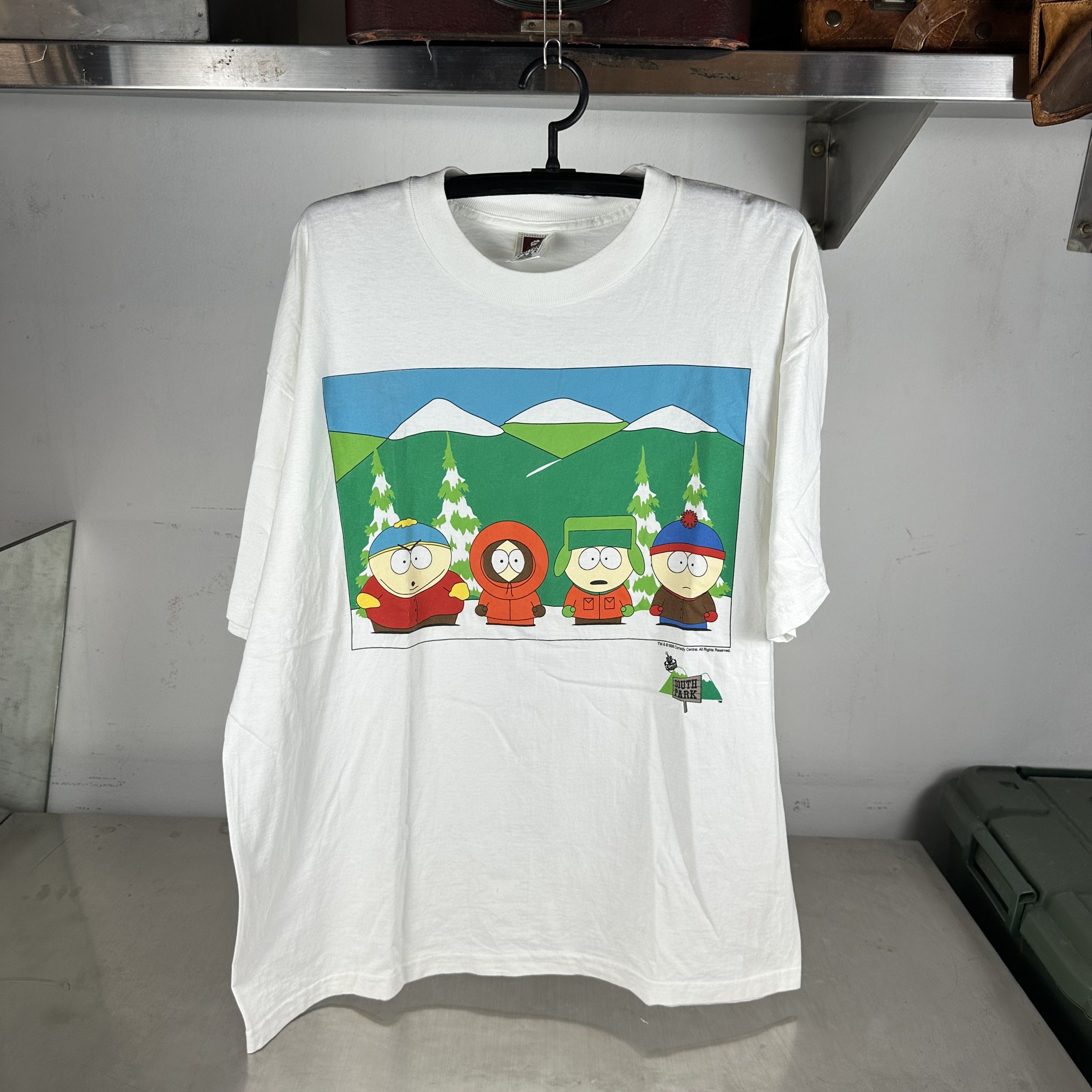 Vintage 1998 South Park Comedy Central The Boys Promo T-Shirt Size US XL / EU 56 / 4 - 1 Thumbnail
