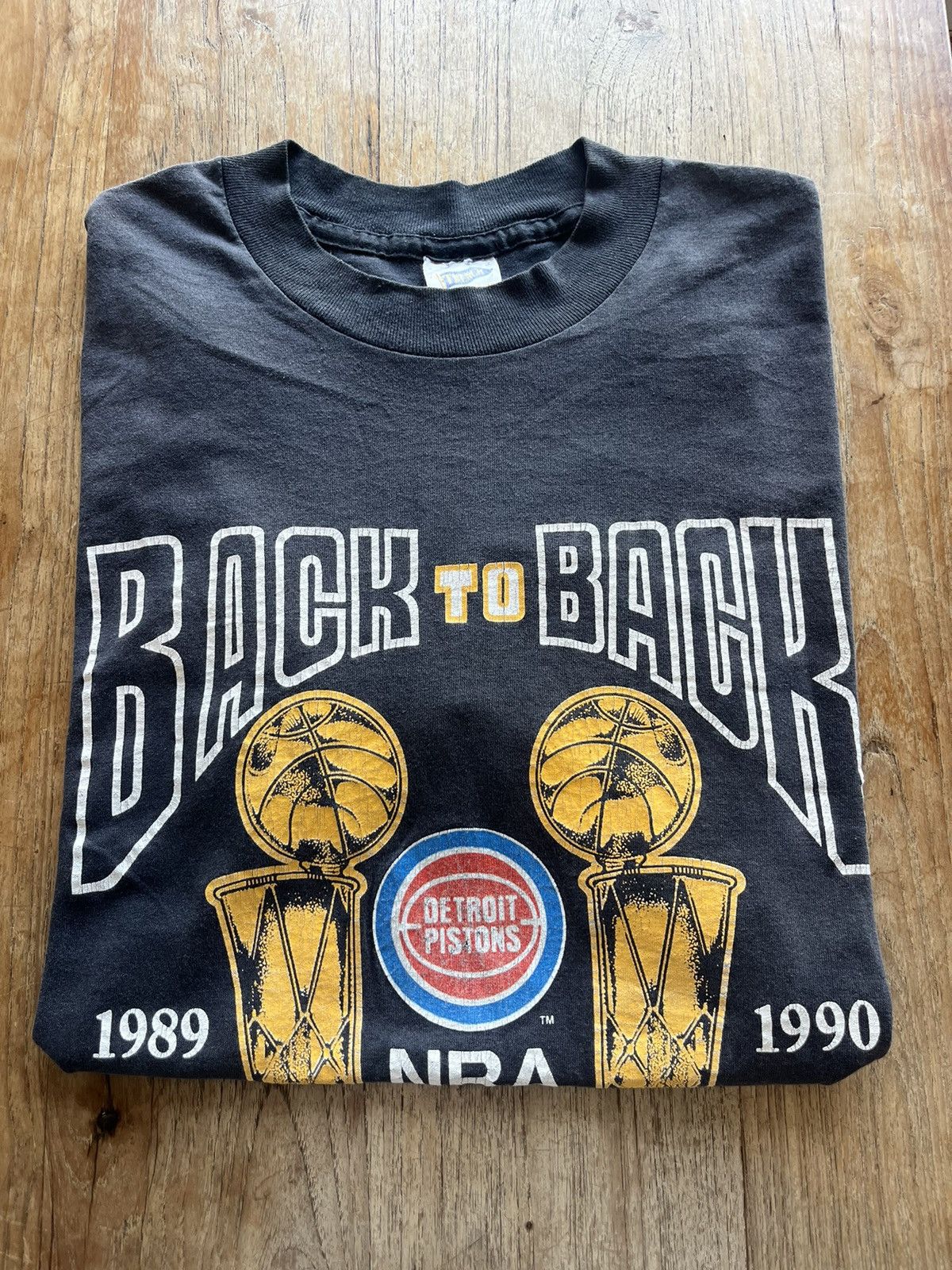 NBA × Vintage Vtg Detroit Pistons Back to Back 89-90’s World Champions Size US L / EU 52-54 / 3 - 1 Thumbnail