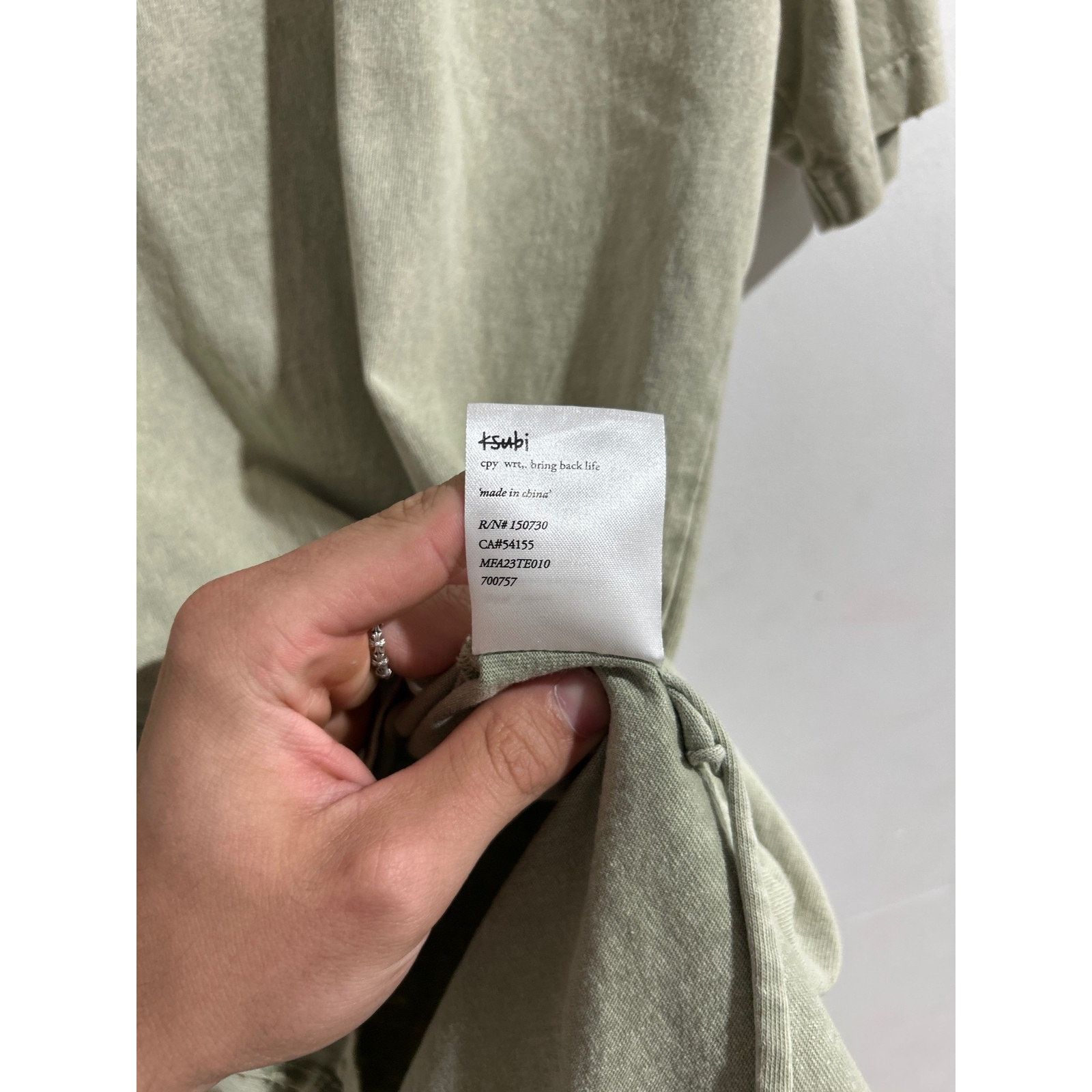Ksubi KSUBI RESIST KASH GREEN TEE SIZE SMALL PREOWNED Size US S / EU 44-46 / 1 - 5 Thumbnail
