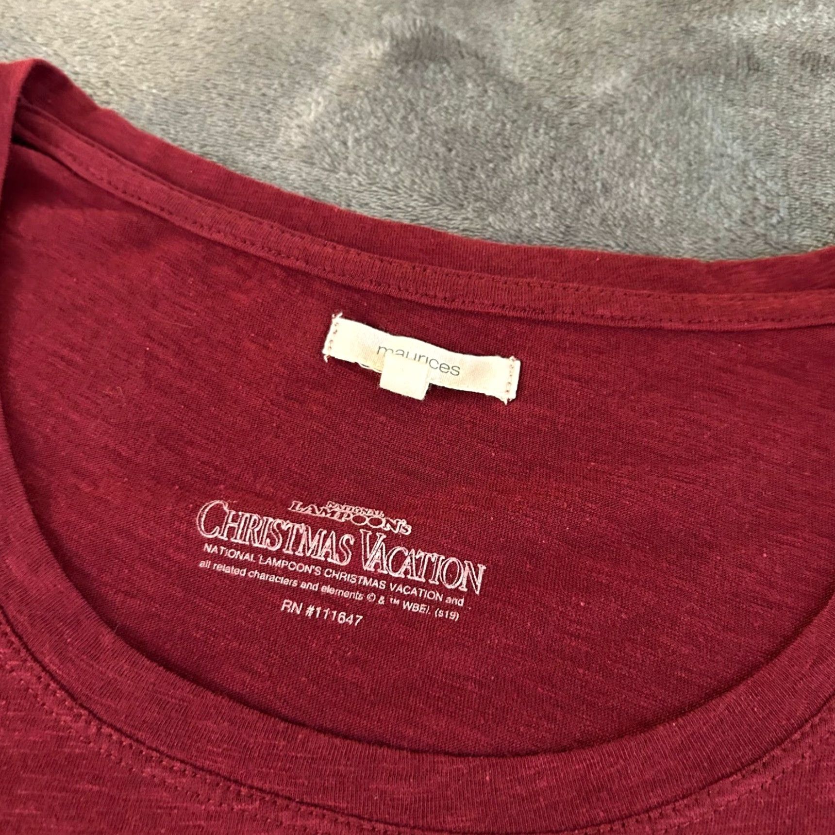 Vintage Maurices Christmas Vacation Griswold Family Tee Top Womens Red Large Shirt Holiday Size L / US 10 / IT 46 - 3 Thumbnail