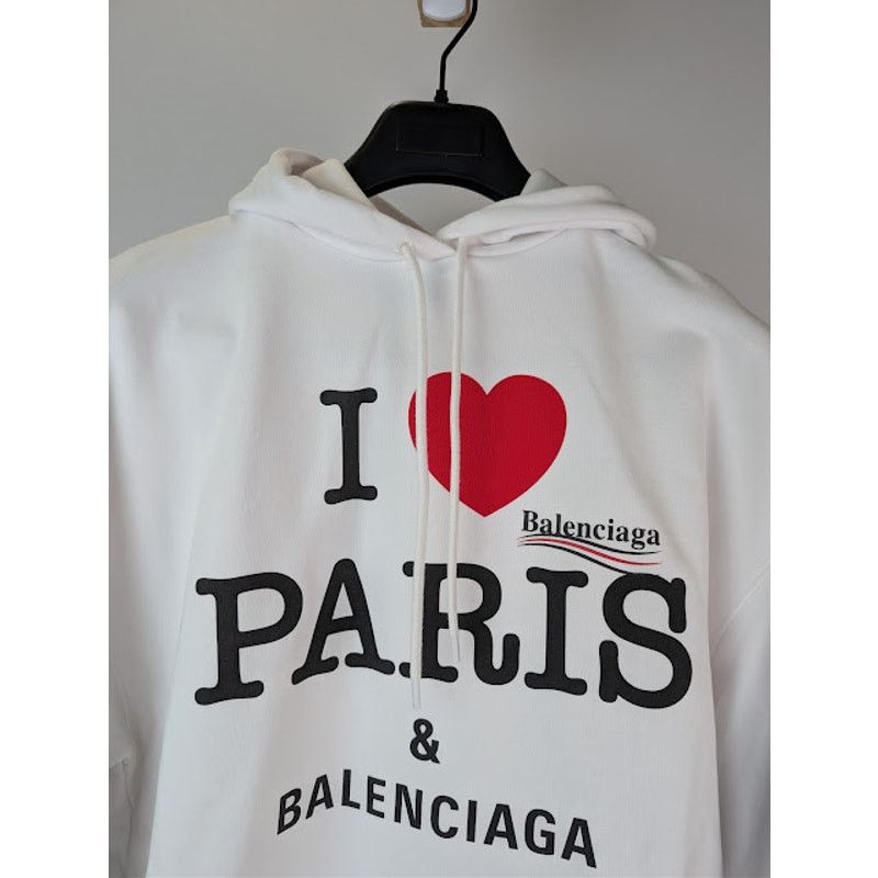 Balenciaga o1rshd1 I ❤️ Paris & Balenciaga Political Campaign Hoodie Size US XS / EU 42 / 0 - 7 Thumbnail