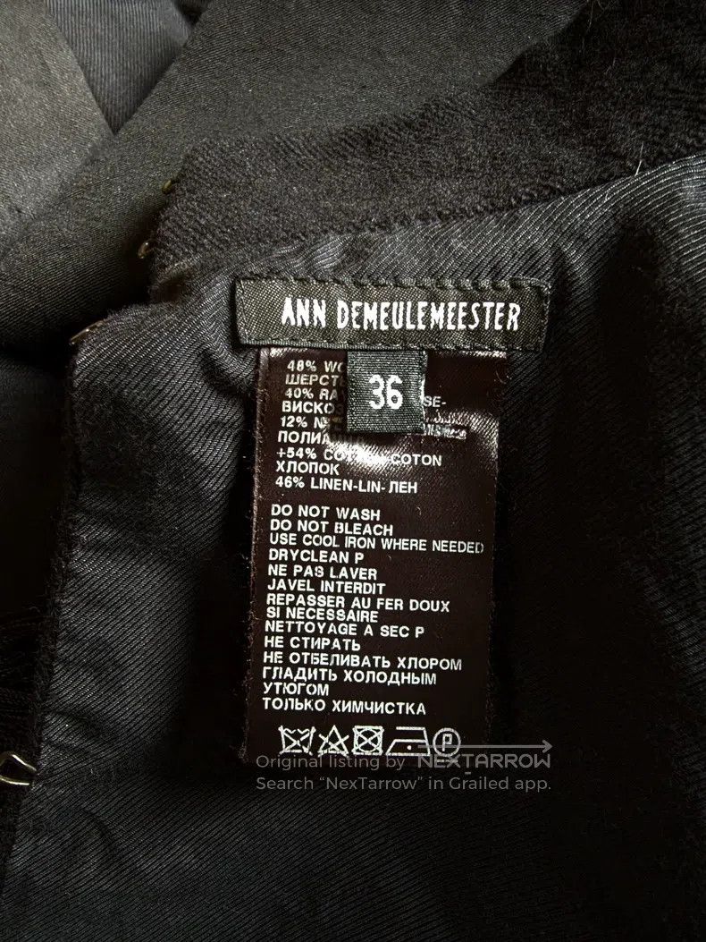 Ann Demeulemeester Ann Demeulemeester Size 36 Women's fringed shawl coat Size S / US 4 / IT 40 - 7 Thumbnail