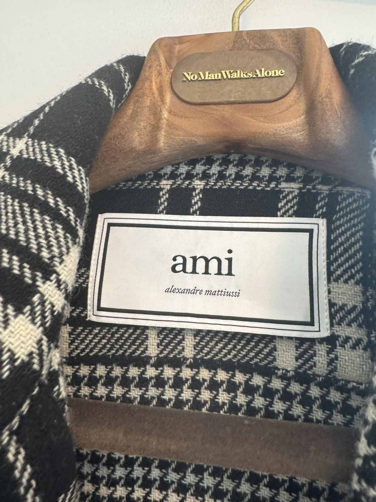 AMI Prince of Wales - Plaid wool blend jacket Size US M / EU 48-50 / 2 - 4 Thumbnail