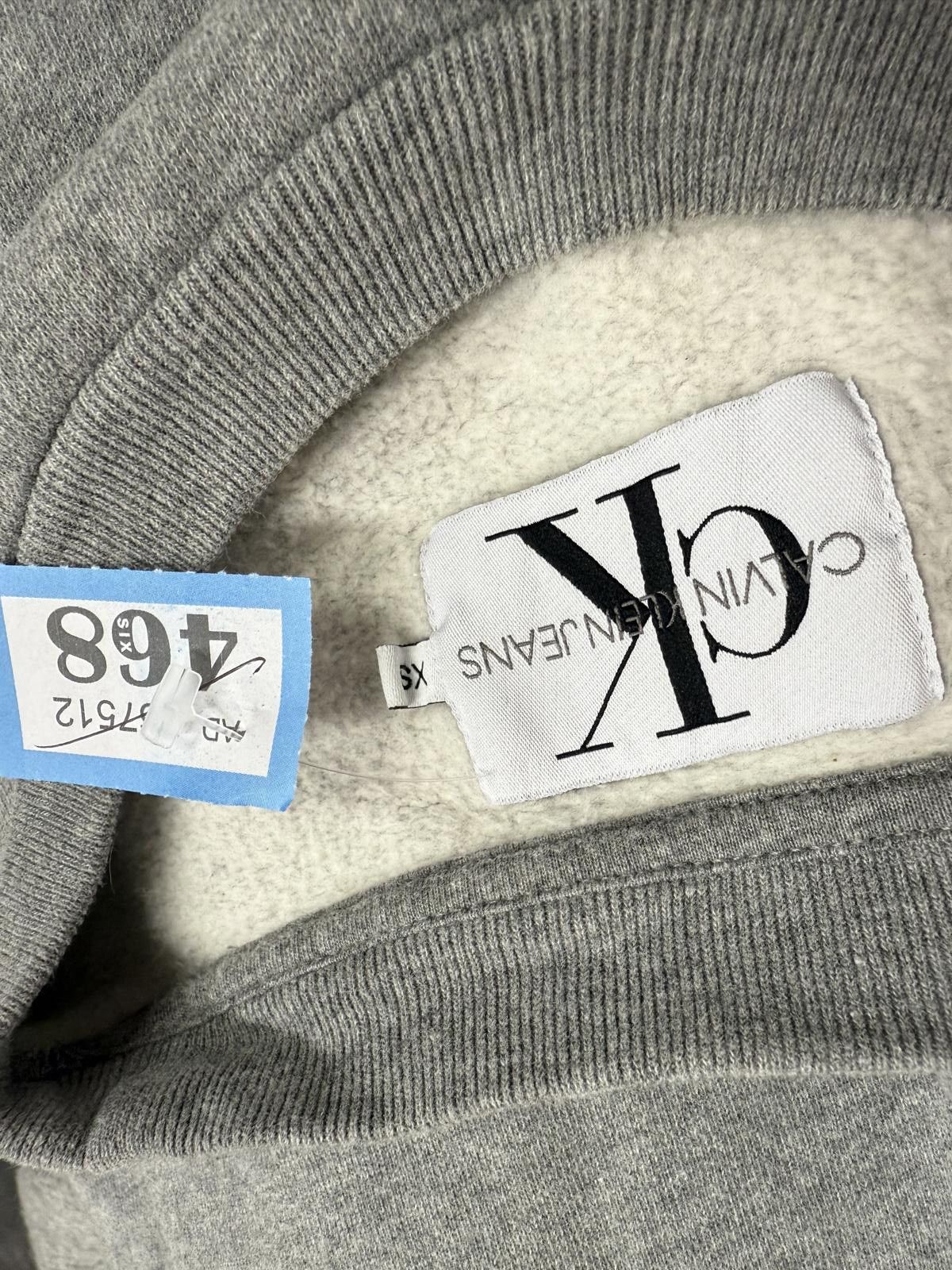 Other Calvin Klein Jeans Grey Sweatshirt with Logo Print Size US XS / EU 42 / 0 - 2 Thumbnail