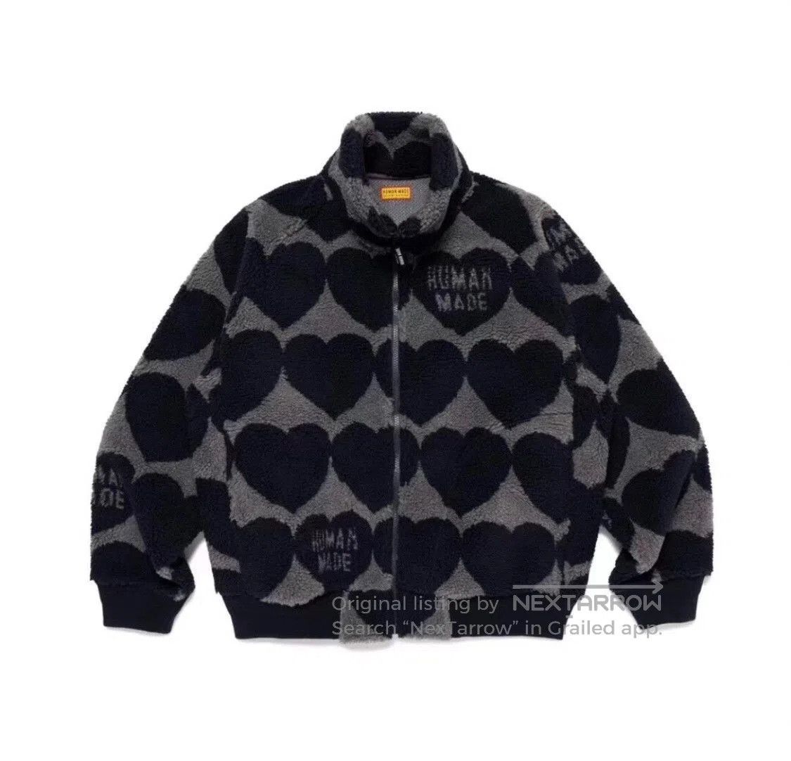 Human Made Human Made Hearts Logo Fleece Jacket. Size US XL / EU 56 / 4 - 7 Thumbnail