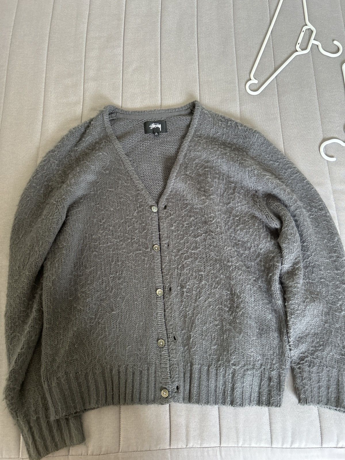 Stussy Cardigan Brushed | Grailed