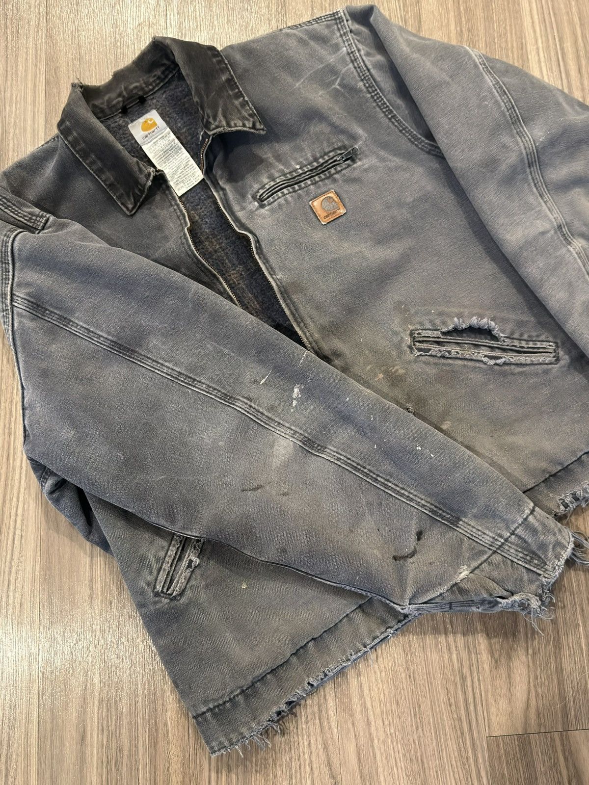 Carhartt J97 PTL Distressed Detroit Jacket Size US XL / EU 56 / 4 - 8 Thumbnail