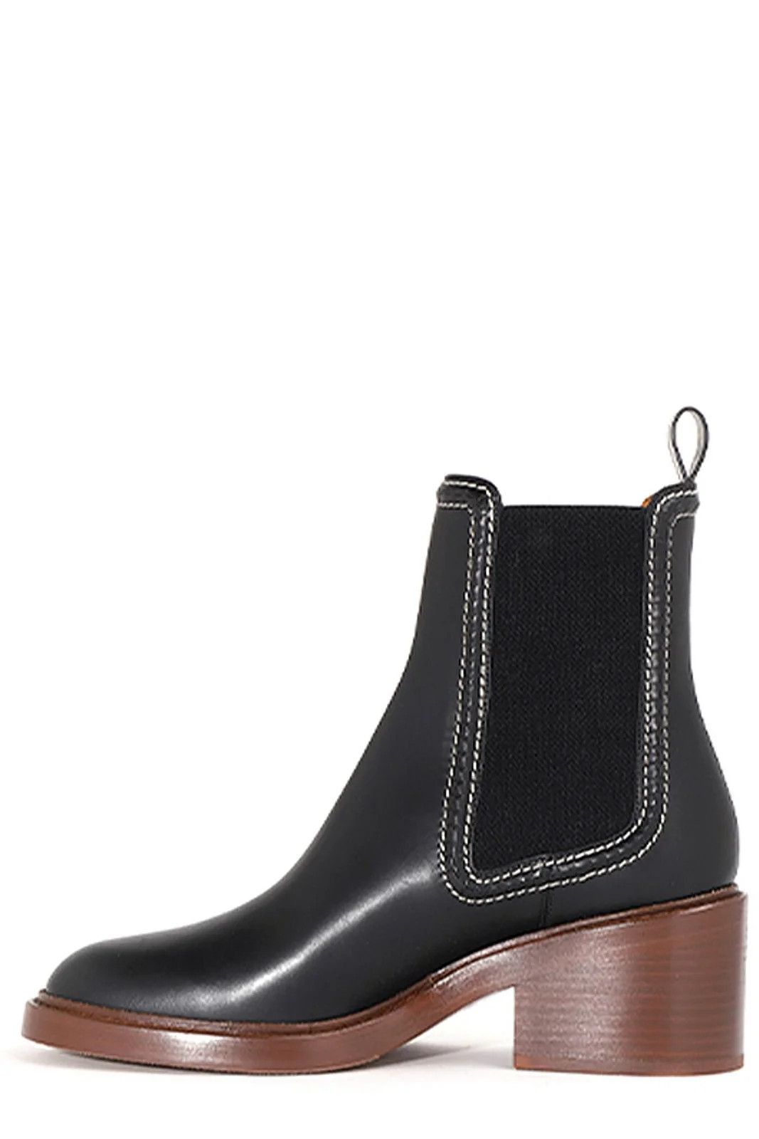 Chloe o1loc1c1024 Mallo Ankle Boots in Black Size US 7 / IT 37 - 3 Thumbnail