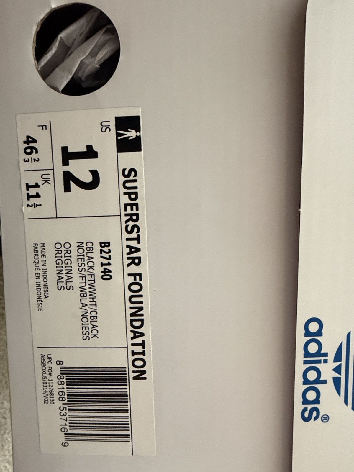 Adidas Adidas Superstar Foundation Size US 12 / EU 45 - 8 Thumbnail