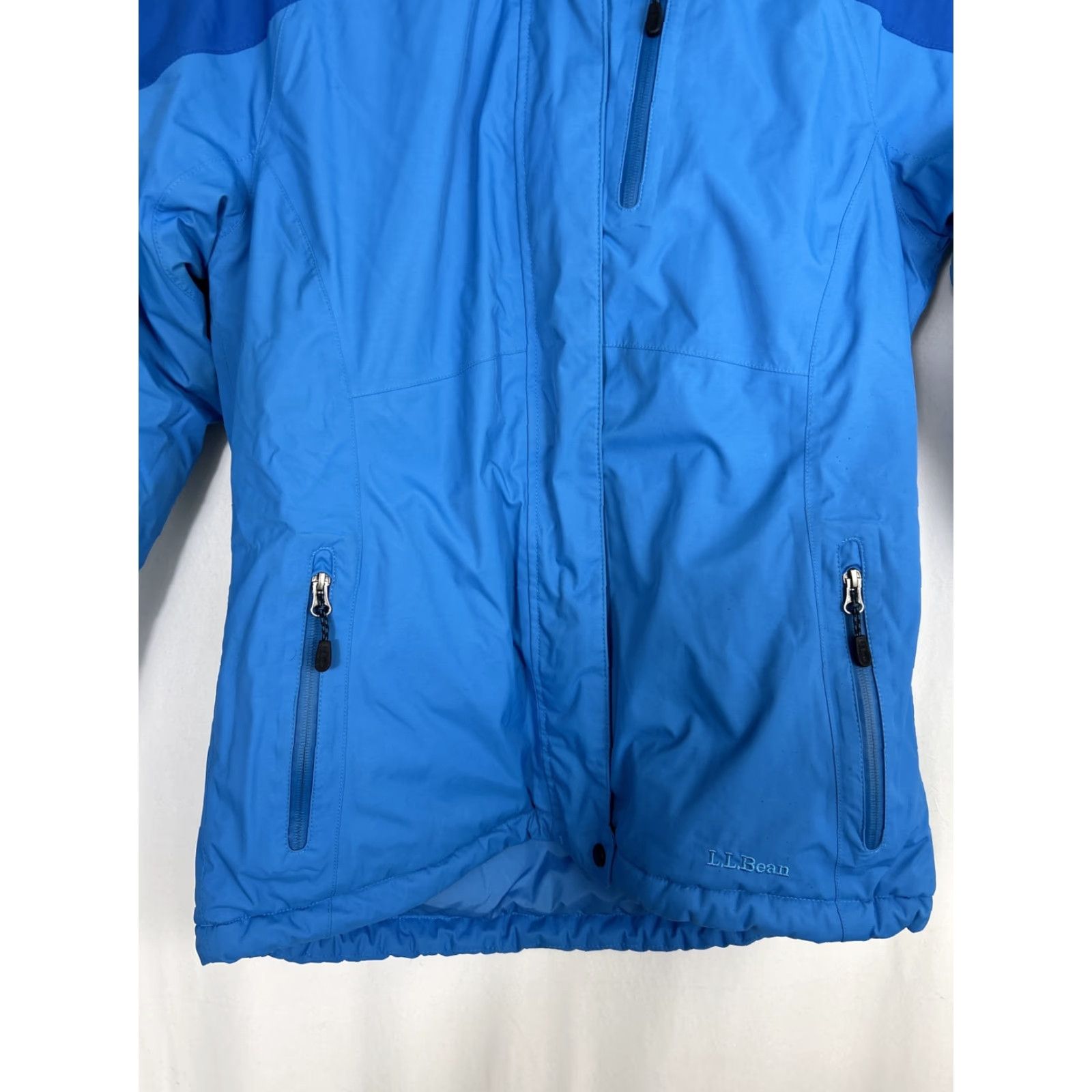 Vintage L.L. Bean Jackets Winter Hooded Full Zip S Blue Ladies Regular Size S Jacket Size S / US 4 / IT 40 - 5 Thumbnail