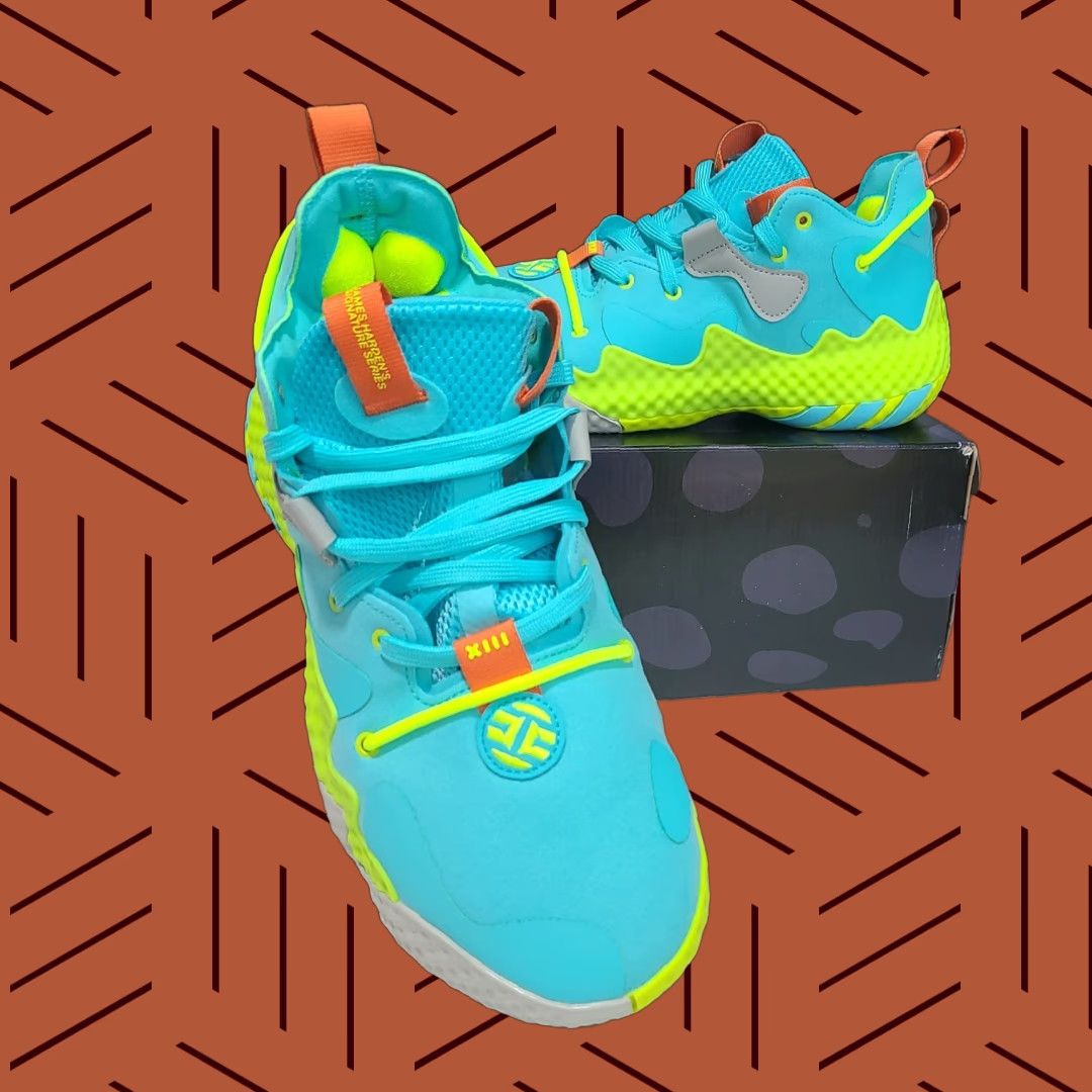 Adidas Adidas Harden Vol. 6 Pulse Aqua Solar Yellow GV8703 Men Size 10 Basketball Low Top Shoes Size US 10 / EU 43 - 1 Thumbnail