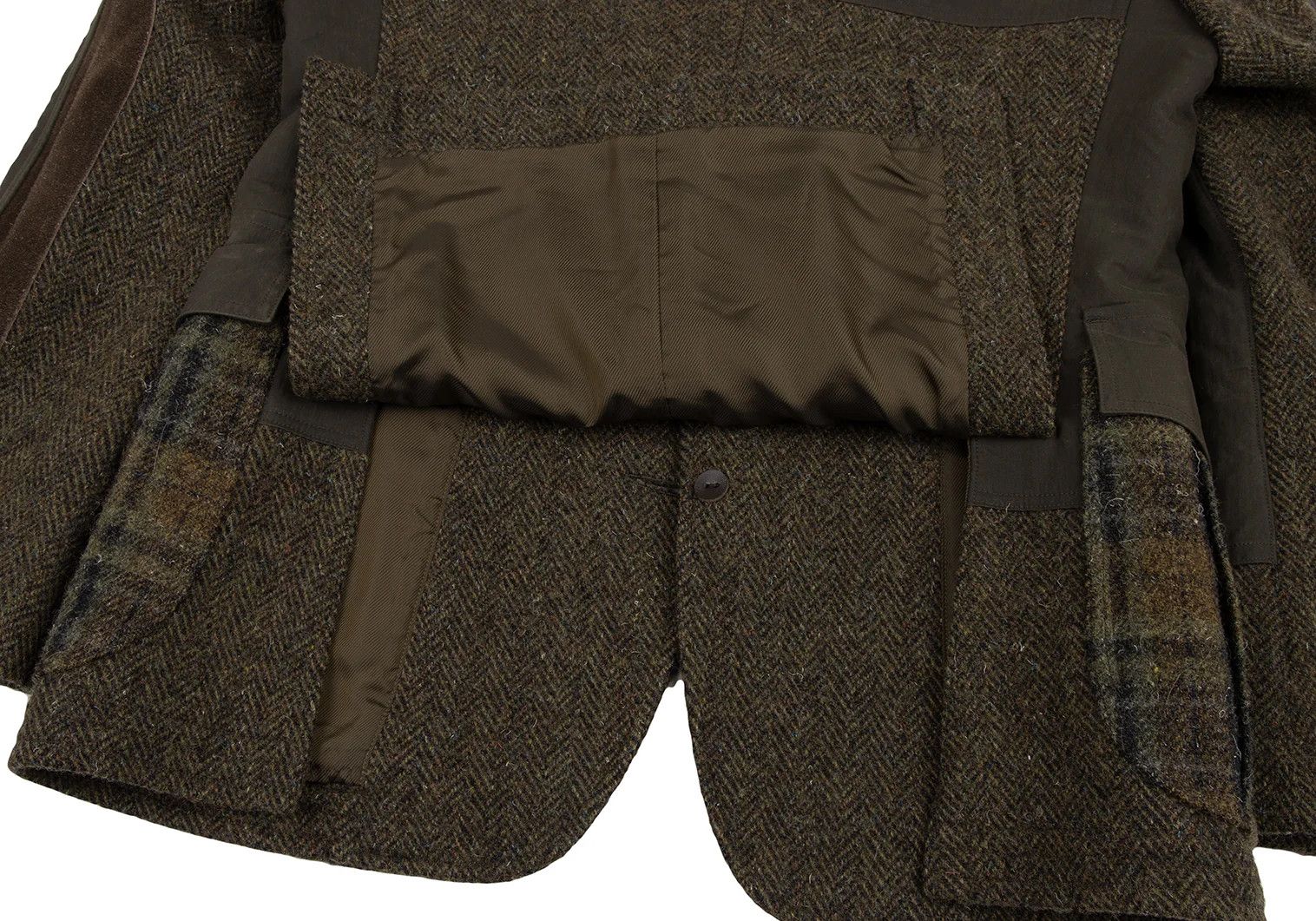 Junya Watanabe T Jacket in Khaki with Mixed Fabrics Size US S / EU 44-46 / 1 - 17 Thumbnail