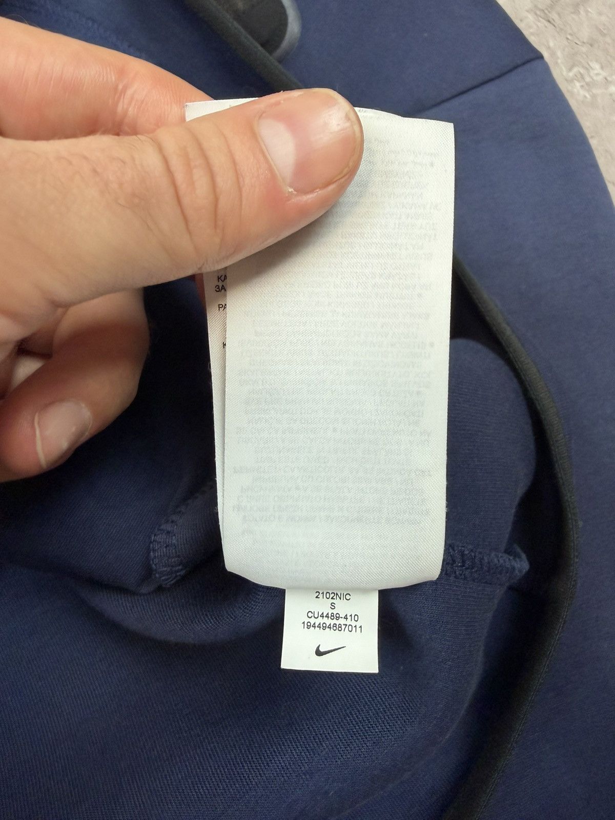 Nike Nike tech Fleece navy blue OG model zip-up hoodie Drill Size US S / EU 44-46 / 1 - 7 Thumbnail