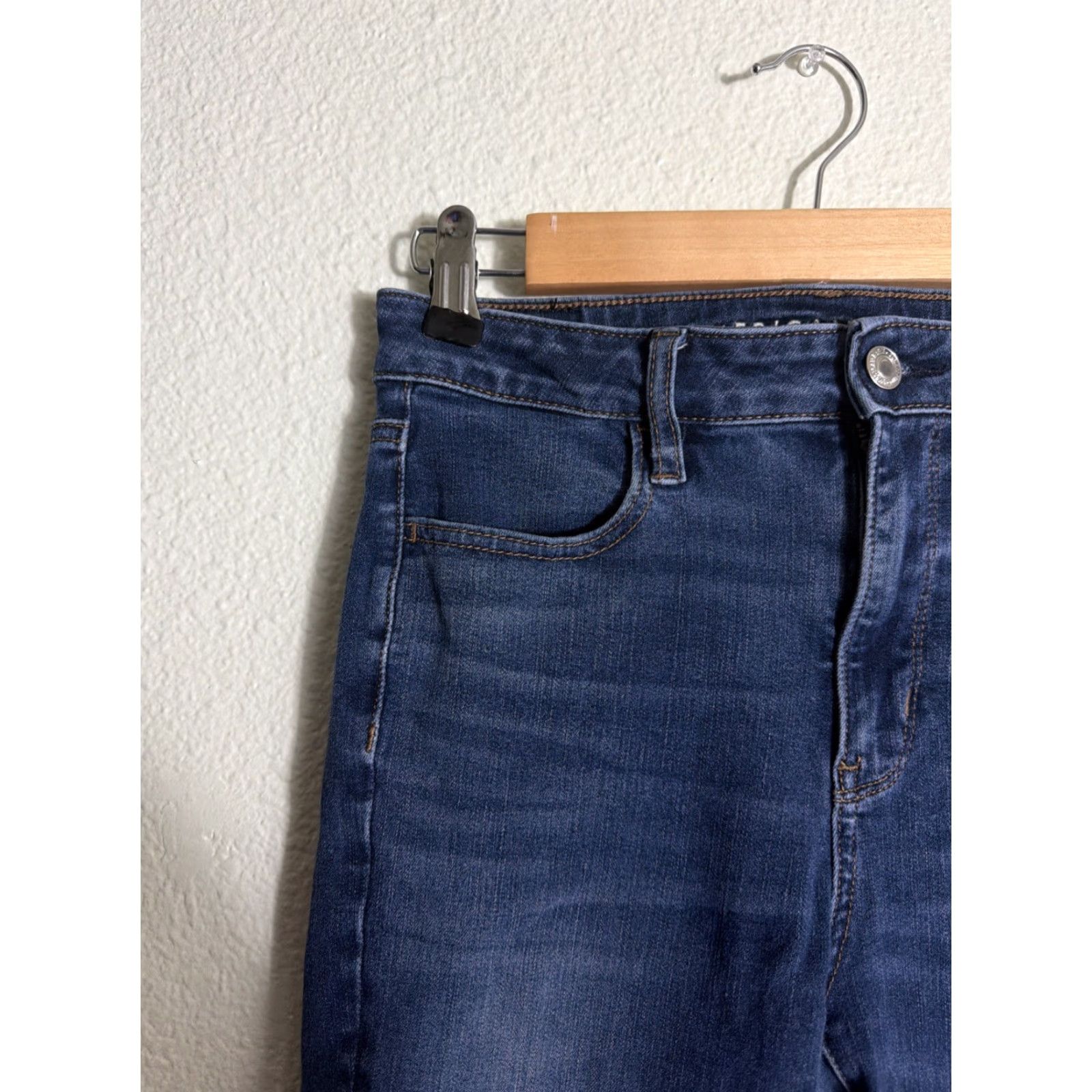 American Eagle Outfitters VINTAGE American Eagle Jegging Jeans Dark Wash Super Hi Rise Stretch 28x30 Womens Size 4 Blue Size 27" / US 4 / IT 40 - 4 Thumbnail