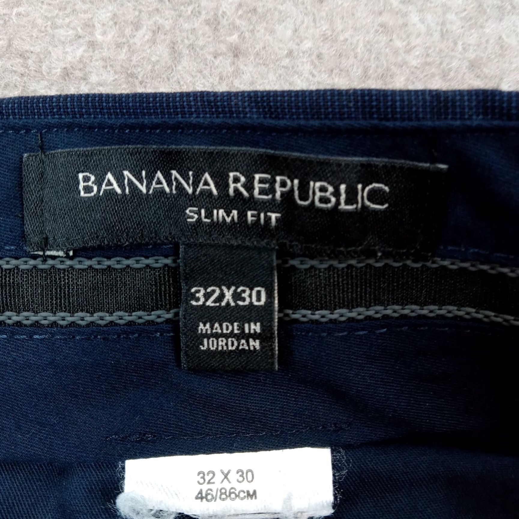 Banana Republic Banana Republic Blue Slim Fit Chino Pants Men 32x28 Straight Leg Size US 33 - 7 Thumbnail
